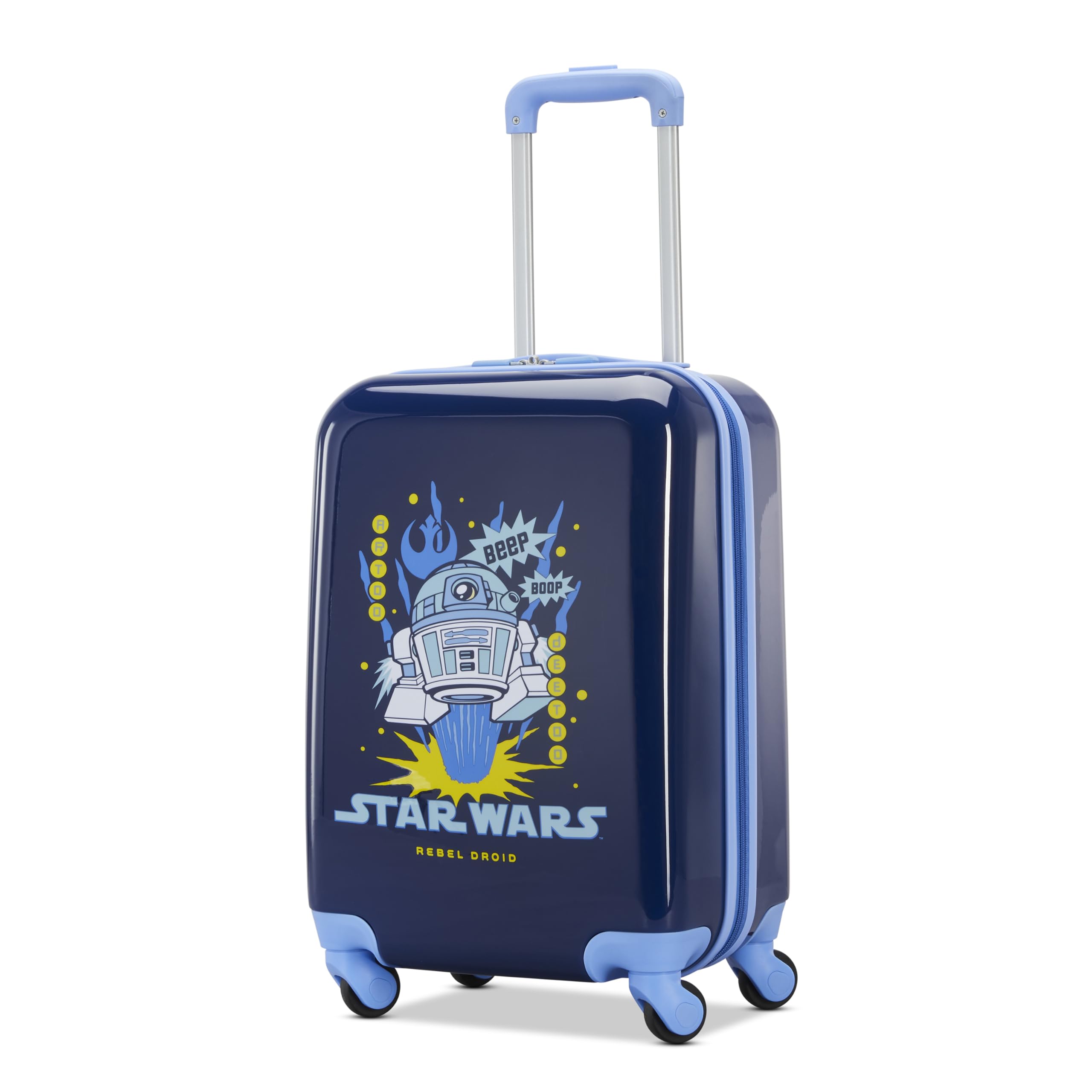 American Tourister Disney Licensed Kids Spinner Carry-On, Model Number - 154616-4431, R2D2