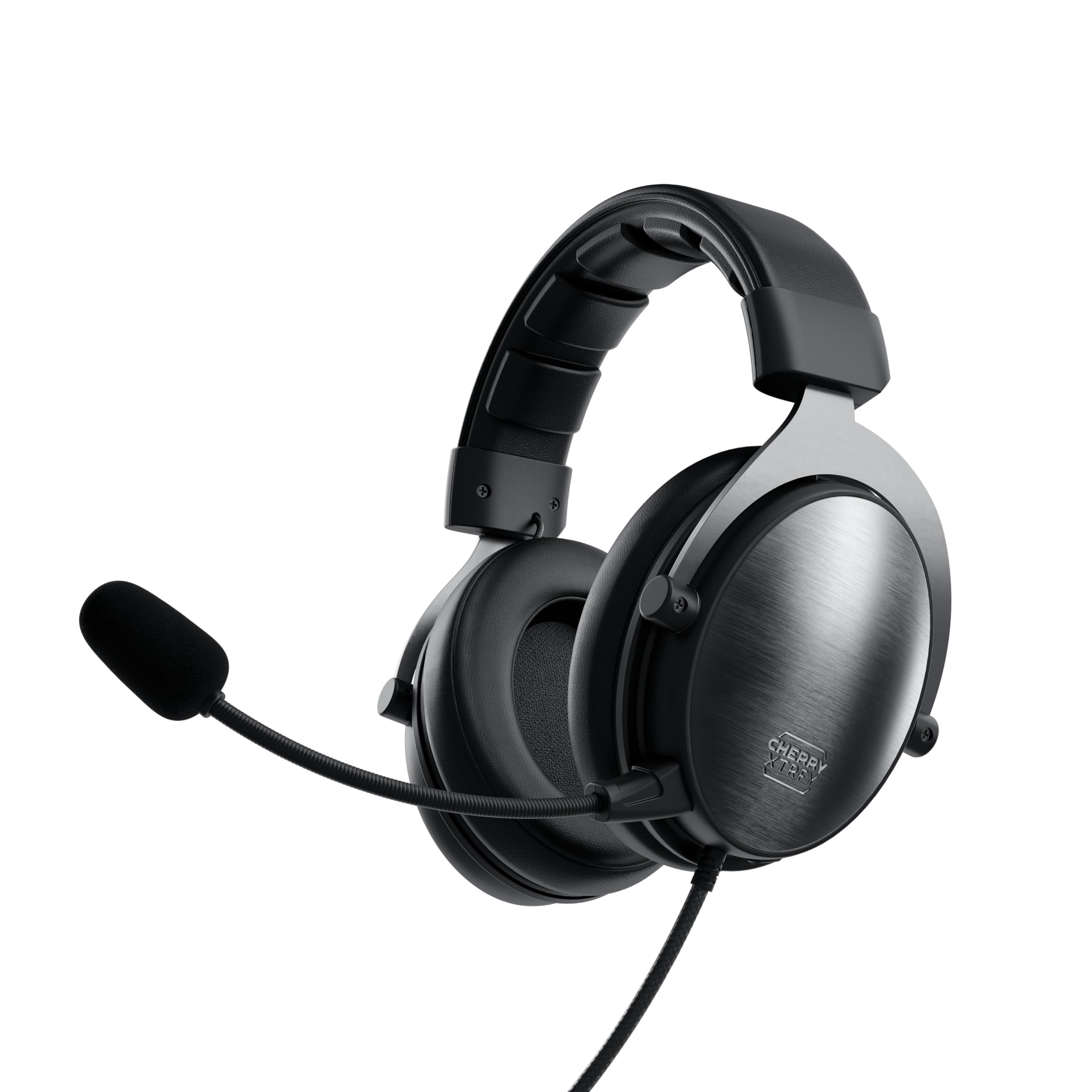 XTRFY XG-H1 Pro Gaming Headset, Closed Over-Ear, Gold Plated, Detachable Mic, Braided Cable, Foam Earcups, 60 mm Neodymium Speaker Drivers, Noise Canceling, Single and Dual 3.5 mm Connectors