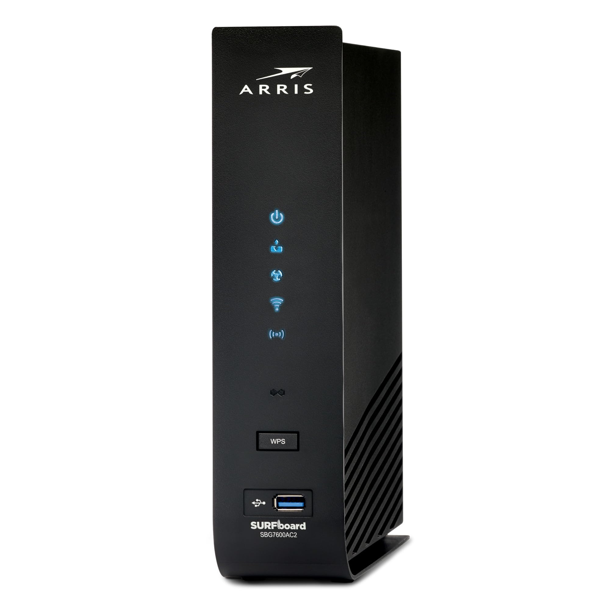 ARRIS SURFboard SBG7600AC2 DOCSIS 3.0 Cable Modem & AC2350 Wi-Fi Router, Approved for Comcast Xfinity, Cox, Charter Spectrum & more, Four 1 Gbps Ports, 800 Mbps Max Internet Speeds