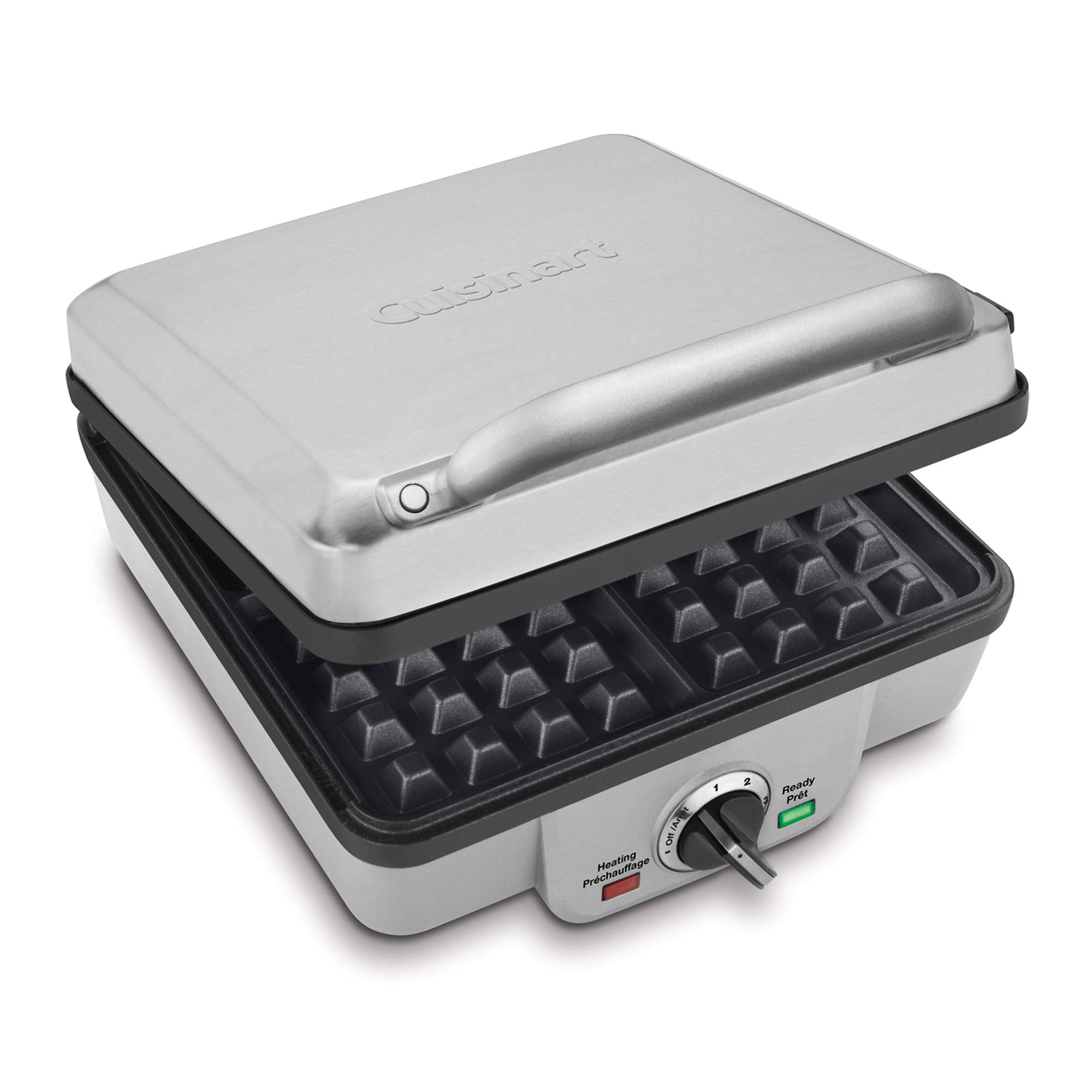 Cuisinart Belgian Waffle Maker, 2-in-1 Nonstick Pancake Plates, 4 Pockets