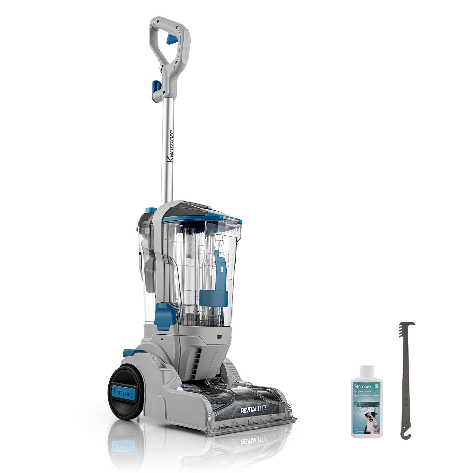 Kenmore KW4010 Pet Portable Carpet Cleaner Machine with High Cleaning Power, 3.2L Clean Tank & 1.4L Dirty Tank, 16KPA, 25ft Cord Length and Two Easy Removable Brushroll for Rug & Upholstery