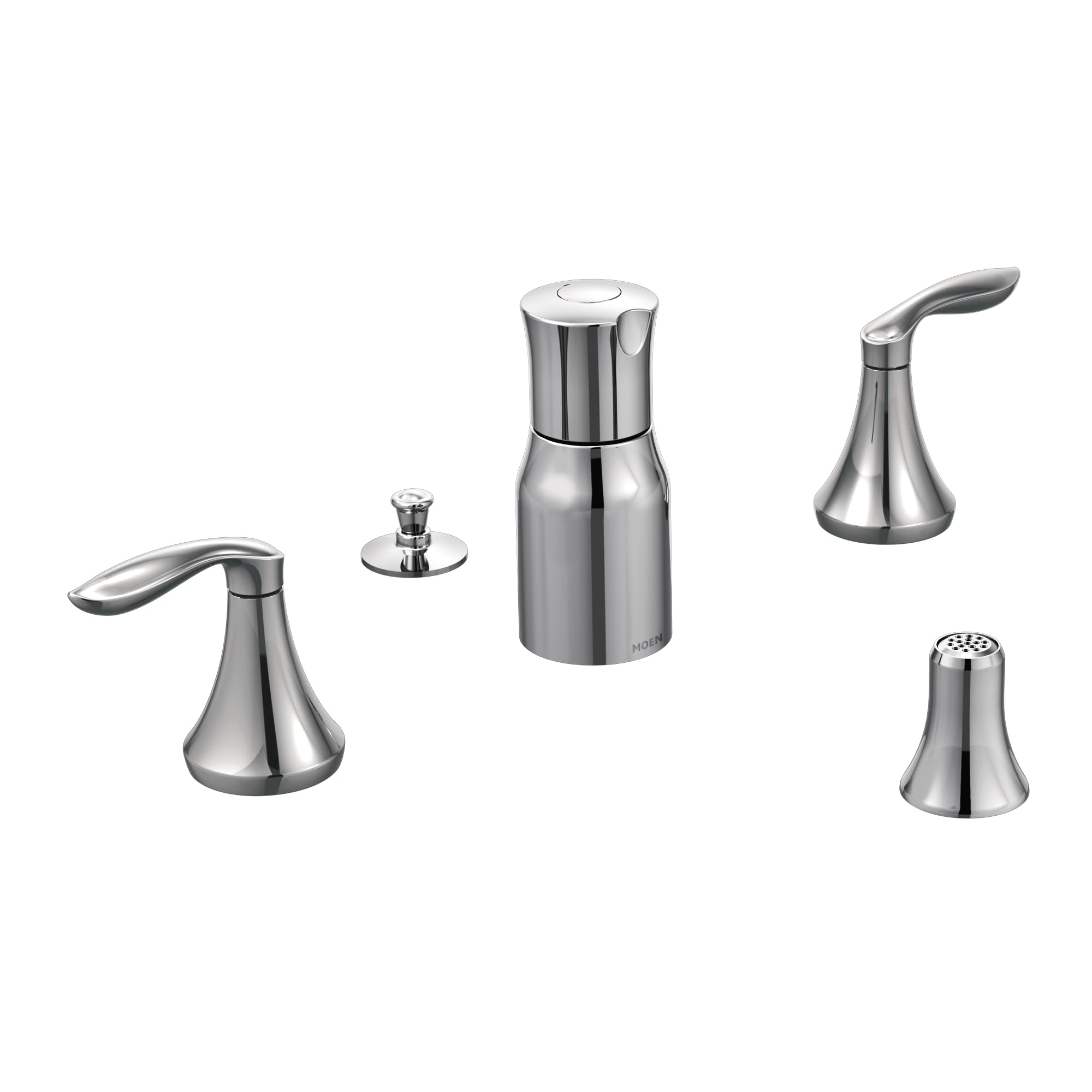 Moen T5220 Eva Two-Handle Bidet Faucet Without Valve (Chrome)