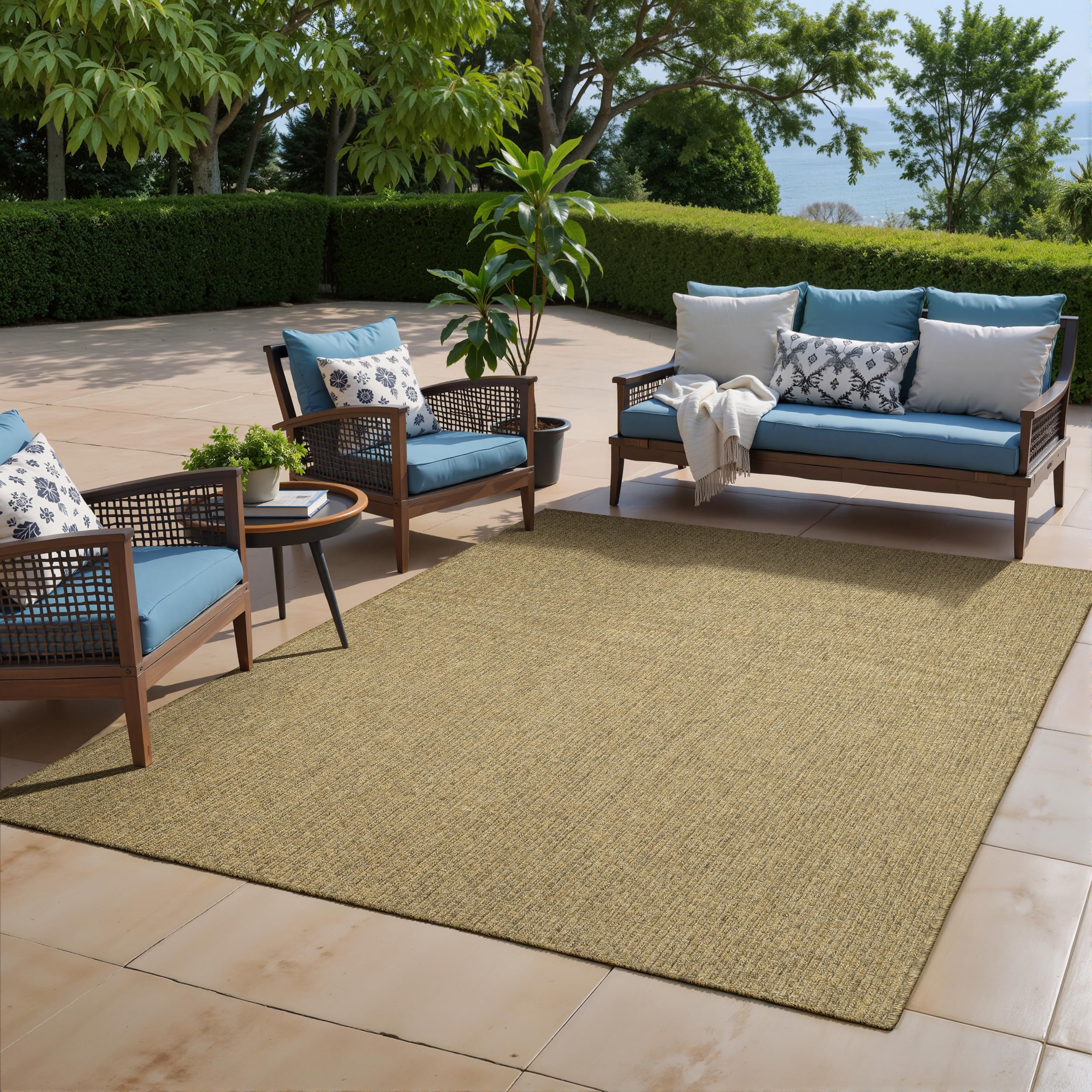 Oriental Weavers KARAVIA 2160N7'10" X 10'10" Area Rug, 7' 10" x10' 10", Tan