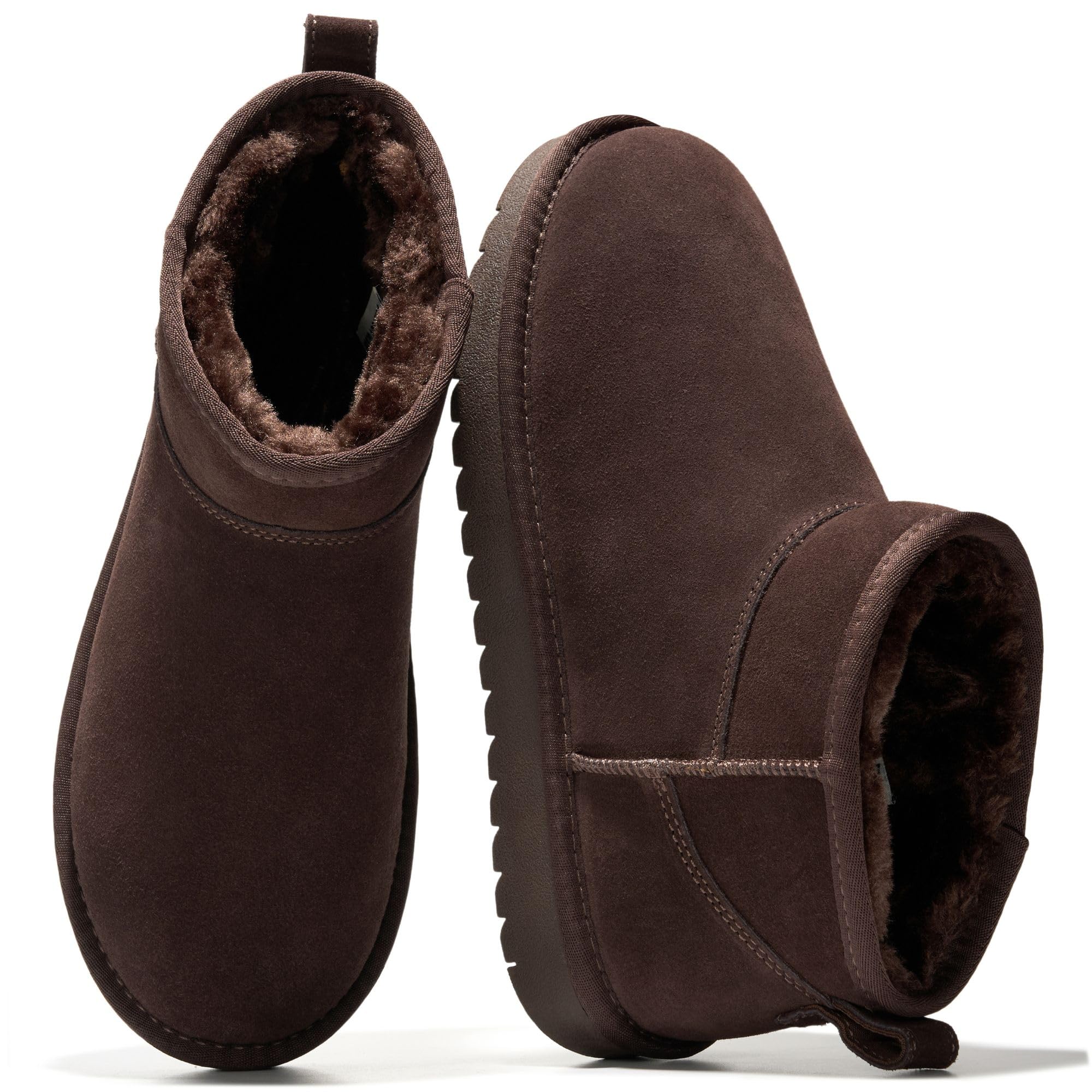 Project Cloud 100% Genuine Suede Ankle Boots for Women - Water Resistant Winter Boots for Women - Memory Foam Insole Trending Shoes for Women - Comfortable Women's Ankle Boots (Hippy)
