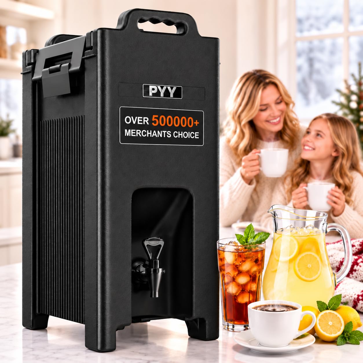 PYY 5 Gallon Insulated Beverage Dispenser, Commercial Thermal Server