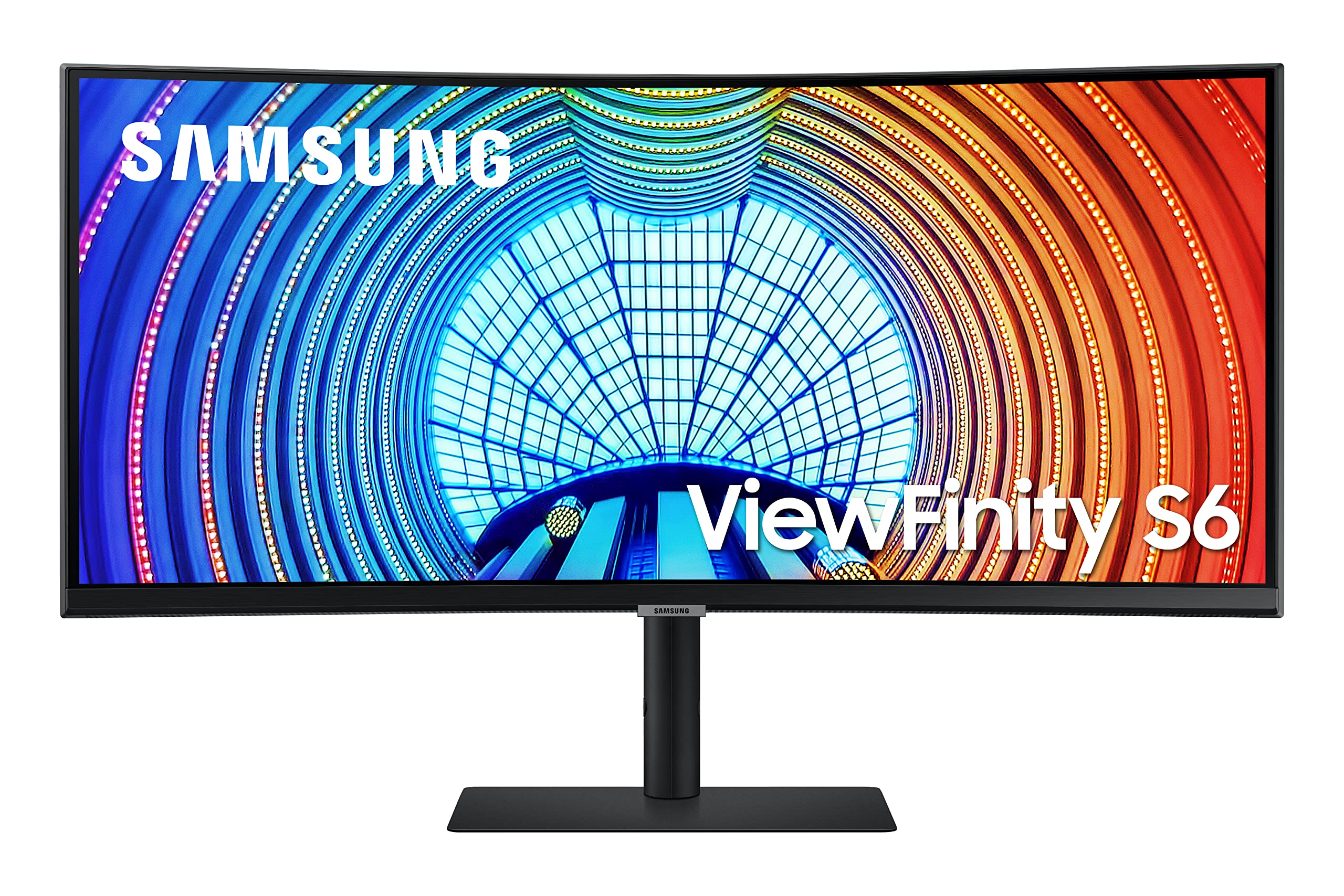SAMSUNG 34 inch ViewFinity S6 WQHD VA High Resolution Monitor Curved 100Hz 5ms HDR10 Freesync HDMI, USB-C - (LS34A650UBNXGO) [Canada Version]