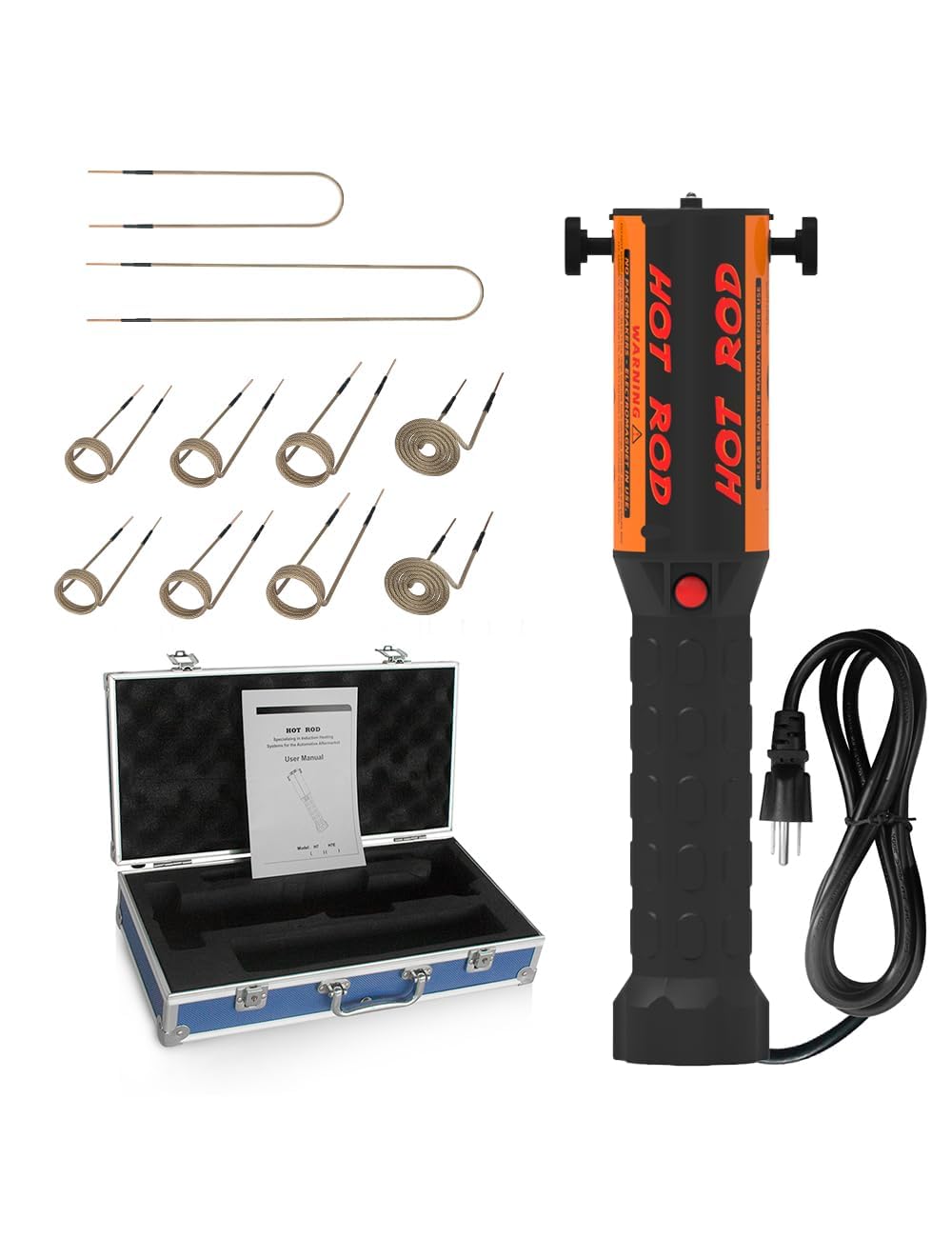 Solary Magnetic Induction Heater, Handhled Bolts Heating Removel Tool with 10 Coils and Portable Tool Box