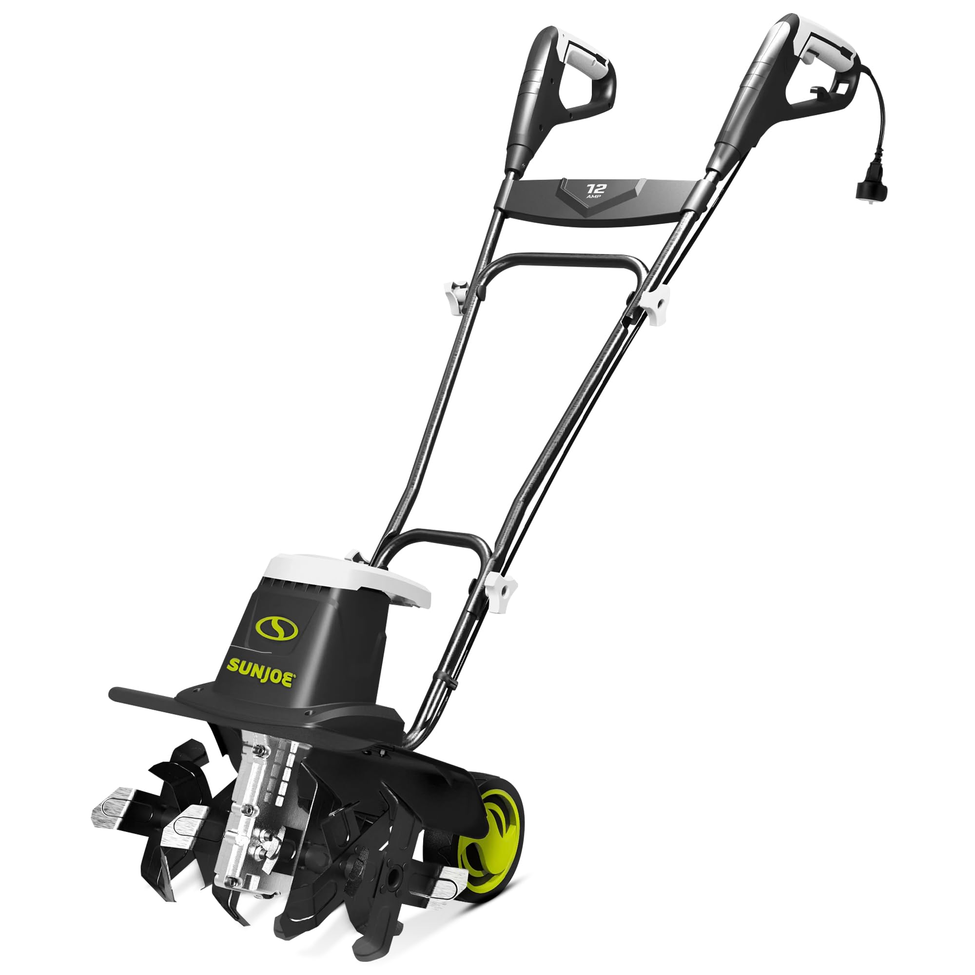 Sun Joe Corded Electric Garden Tiller & Cultivator with Steel Tines, TJ603E
