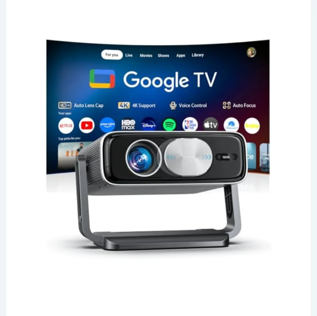 [Bundled with Google TV Stick] Smart Projector with WiFi and Bluetooth