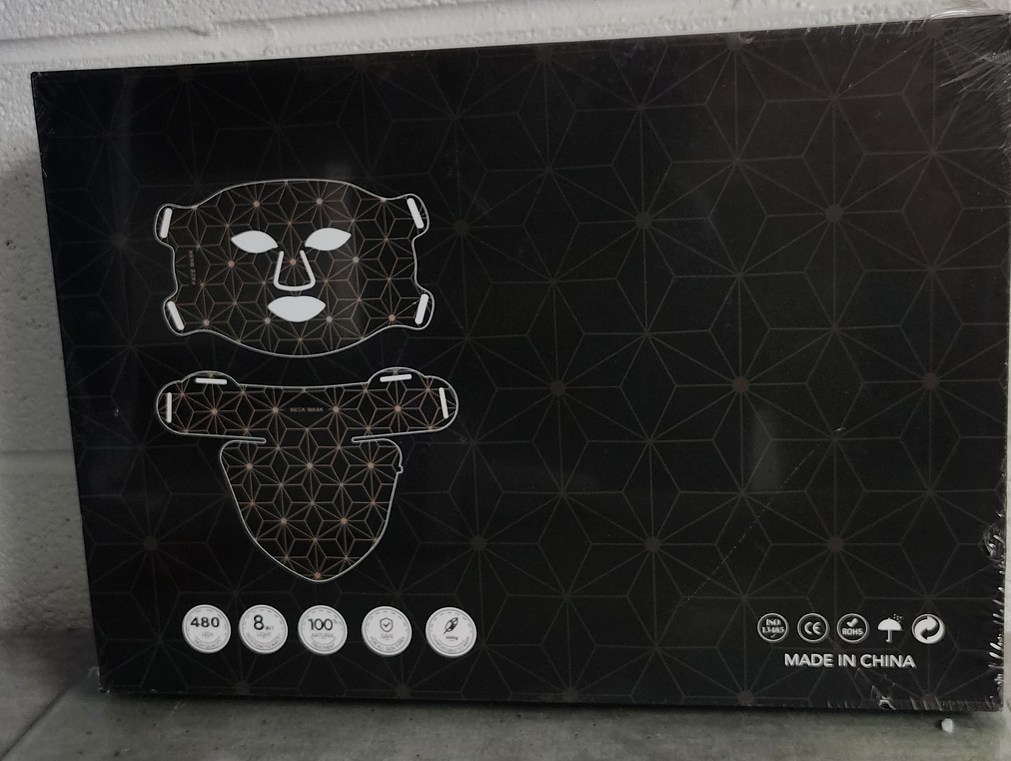 LED Photon Skin Rejuvenation Face and Neck Mask Set - Bendable & Portable