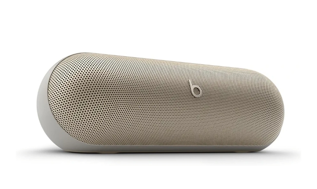 Beats Pill - Wireless Bluetooth Speaker and Portable Charger via USB-C - Up to 24 Hours Battery Life, IP67 Water Resistant, Apple & Android Compatible, Built-in Microphone – Champagne Gold