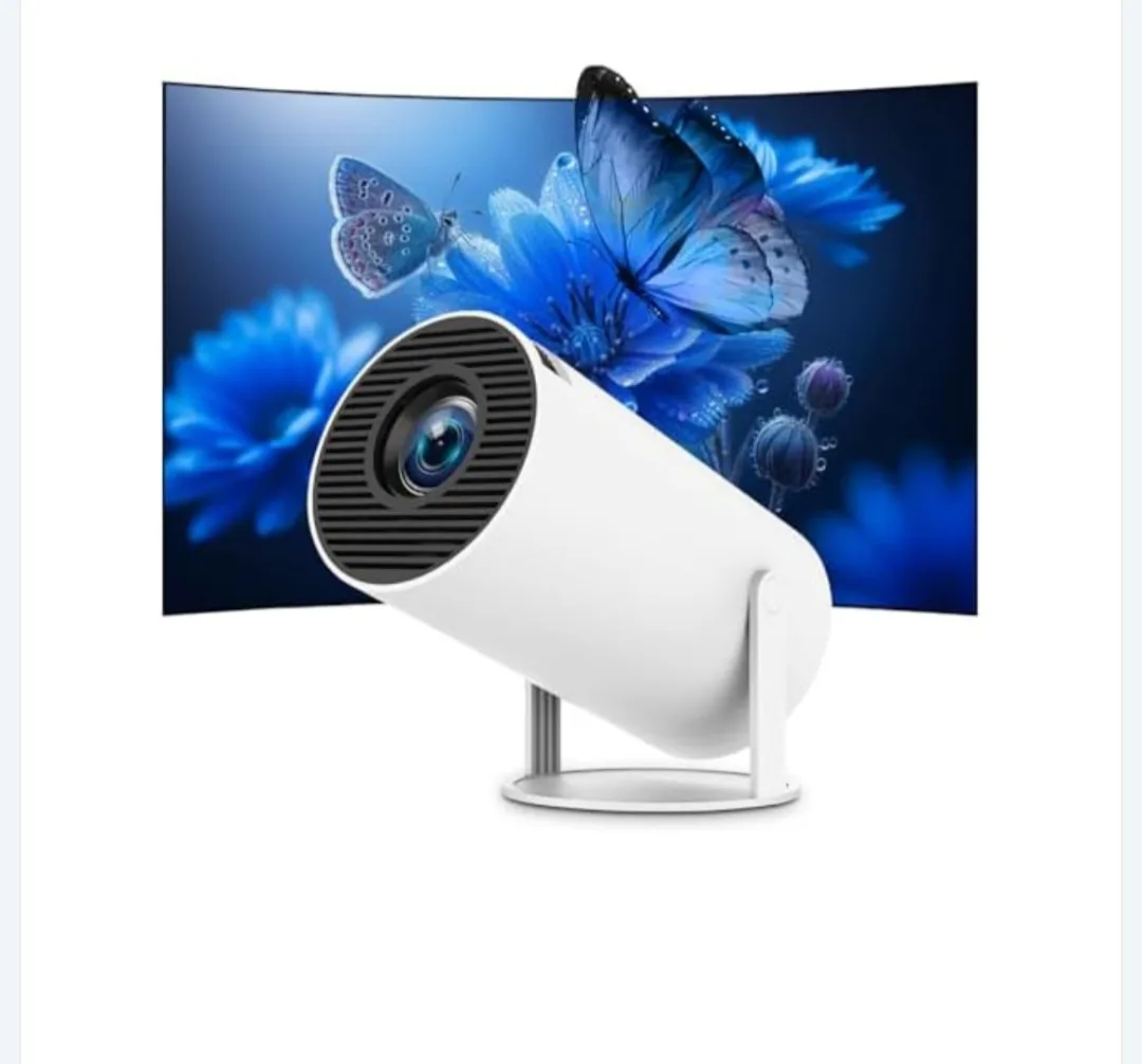 Mini Projector, Portable Smart Projector 4K WiFi 6 BT 5.4 [Built-in App]