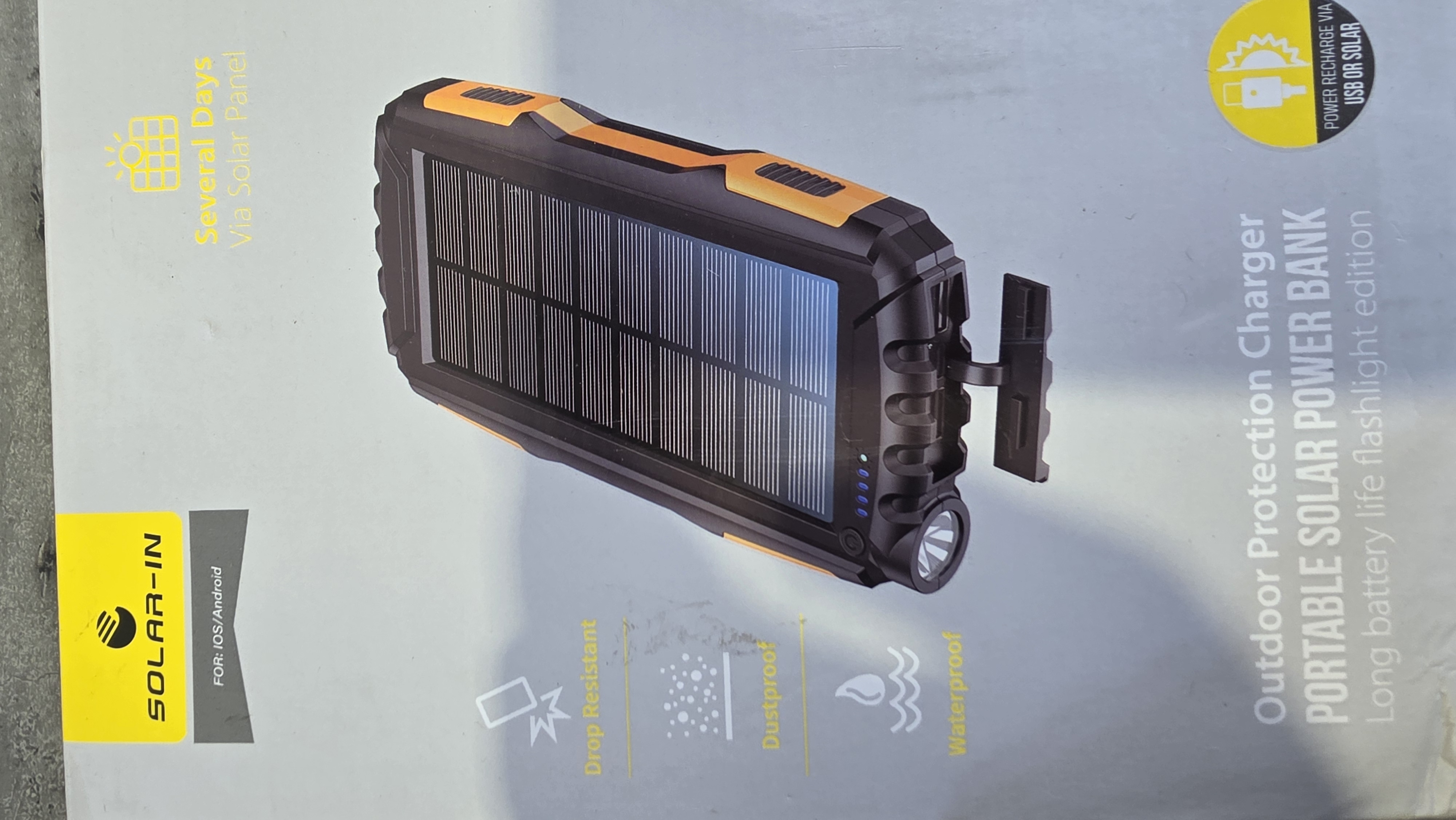 Solar Charger Power Bank 42800mAh