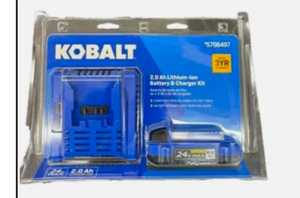 KOBALT 24V MAX battery 2.0AH lithium-ion battery and charger