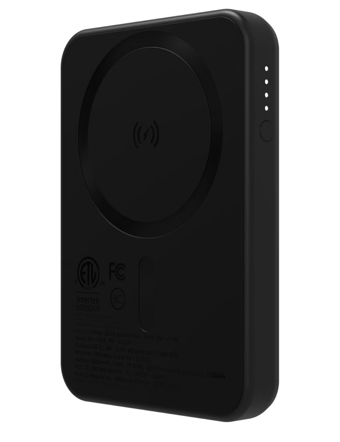 Mophie Snap+ Juice Pack Mini - Magnetic 5000mAh Portable Charger, MagSafe Compatible, USB-C, Multi-Orientation Charging, USB-C Cable Included