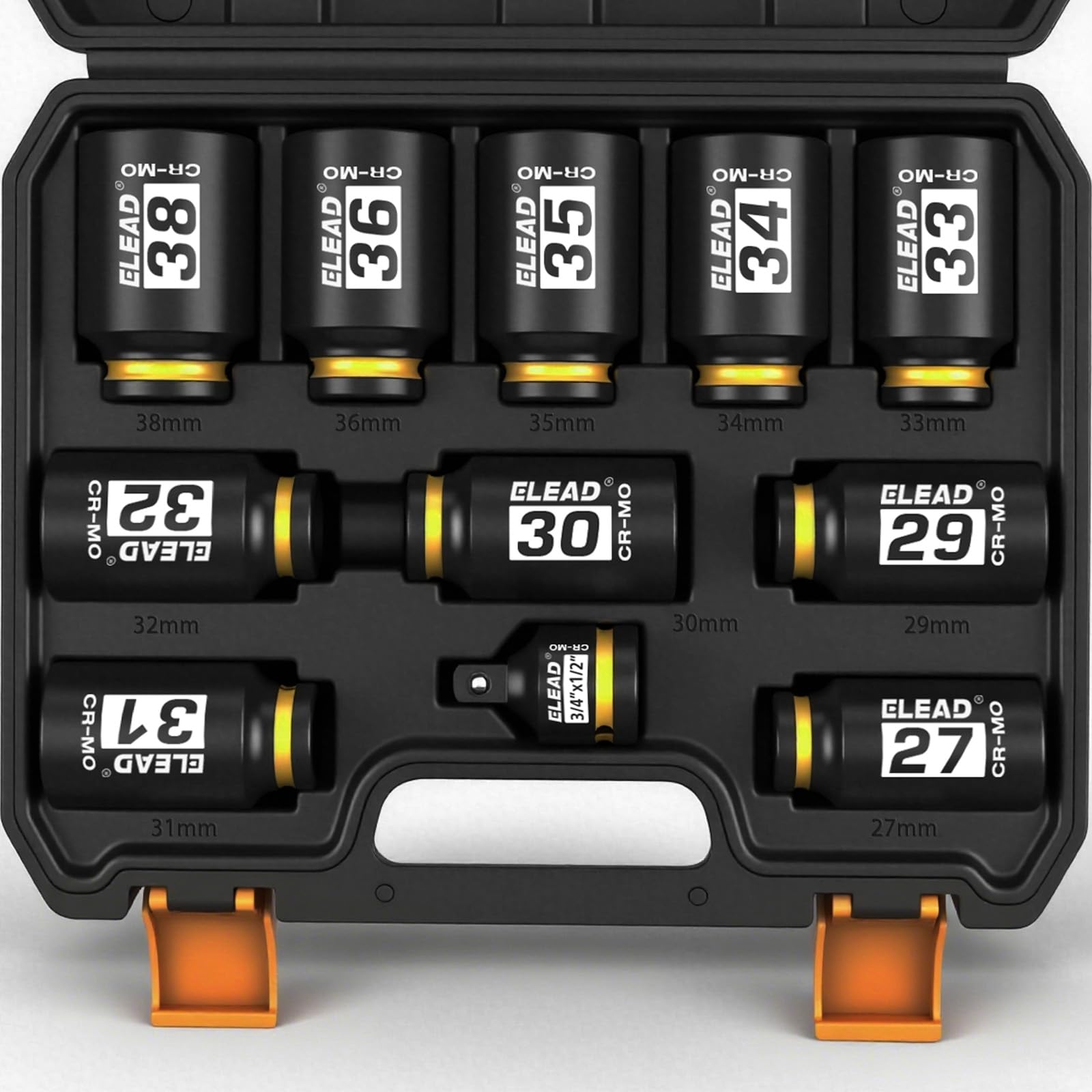 11-Piece 1/2" Drive Metric Impact Socket Set