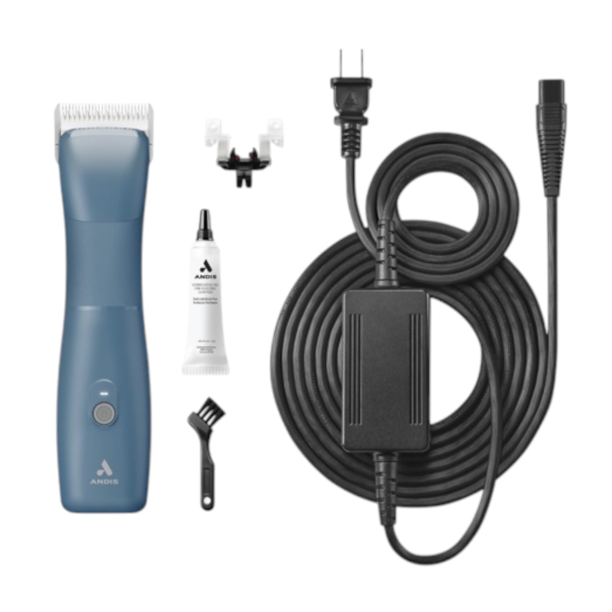 Andis eMERGE Cord Cordless Detachable Blade Clipper Blue | Item 560486 | Professional Grooming Tool for Dogs Cats