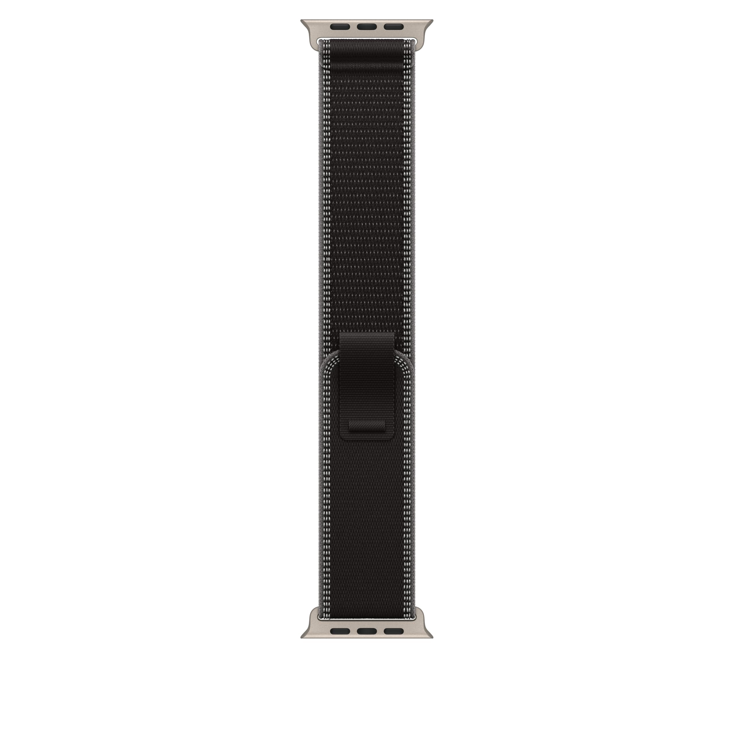 Apple Watch Band - Trail Loop - 49mm - Black/Charcoal - S/M - Black Titanium Finish