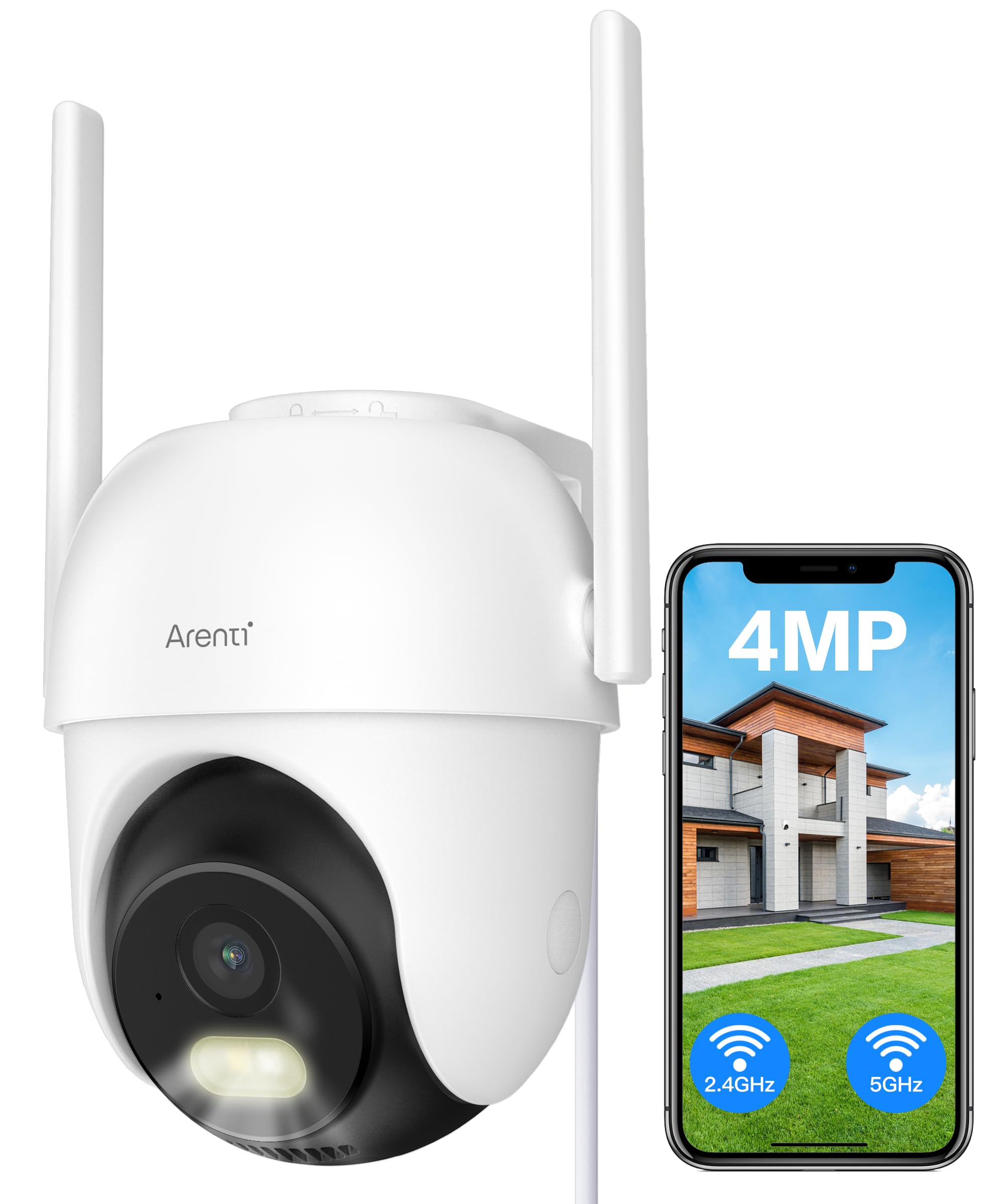 ARENTI Outdoor Survillance Security Camera, Home Protection, Night Vision, Remote Control