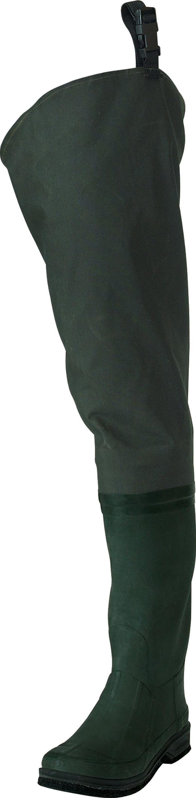 FROGG TOGGS Cascades 2-ply Poly/Rubber Waterproof Fishing Bootfoot Hip Wader for Fishing, Cleated or Felt, Felt, 11