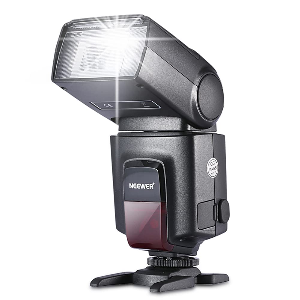 NEEWER TT560 Flash Speedlite with M/S1/S2 Mode, Manual Universal Single Contact Speedlight Compatible with Canon Nikon Panasonic Olympus Pentax Sony DSLR & Mirrorless Cameras with Standard Hot Shoe