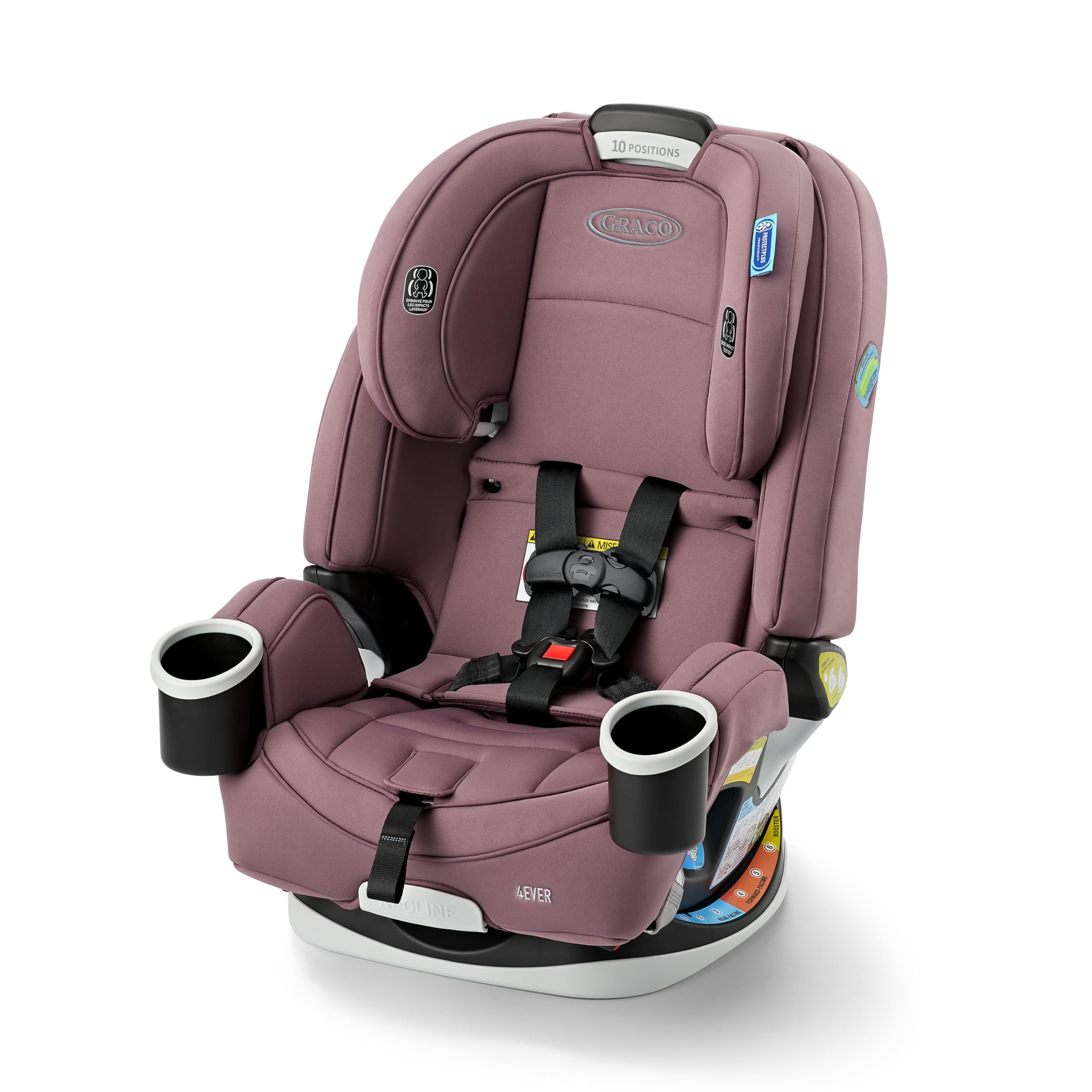 Graco 4Ever All-in-One Convertible Car Seat, 4-in-1 Baby to Big Kid Car Seat from 1.8-54 kg (4-120 lb), ProtectPlus Engineered, Rockweave