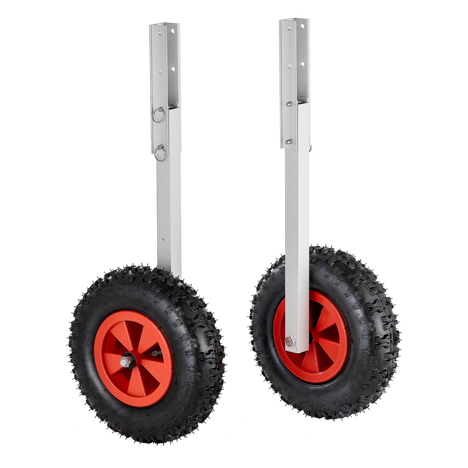 VEVOR Boat Launching Wheels, Alloy Transom Wheel with Inflatable Rubber Tires, Folding Launch Wheels, Fit Fishing Boat