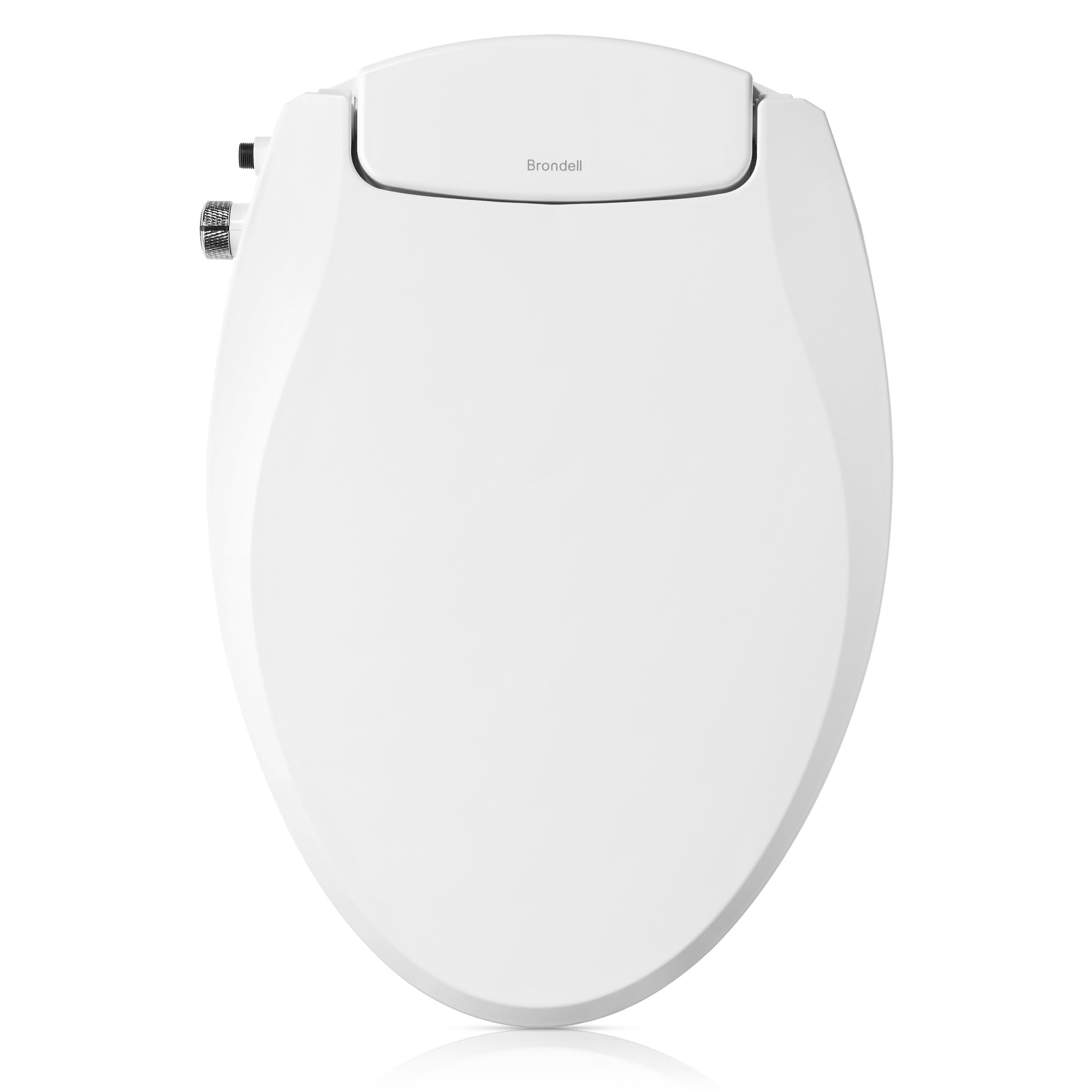 Brondell Swash Ecoseat Non-Electric Bidet Toilet Seat, White - Dual Nozzle System, Ambient Water Temperature - Bidet with Easy Installation (Elongated)