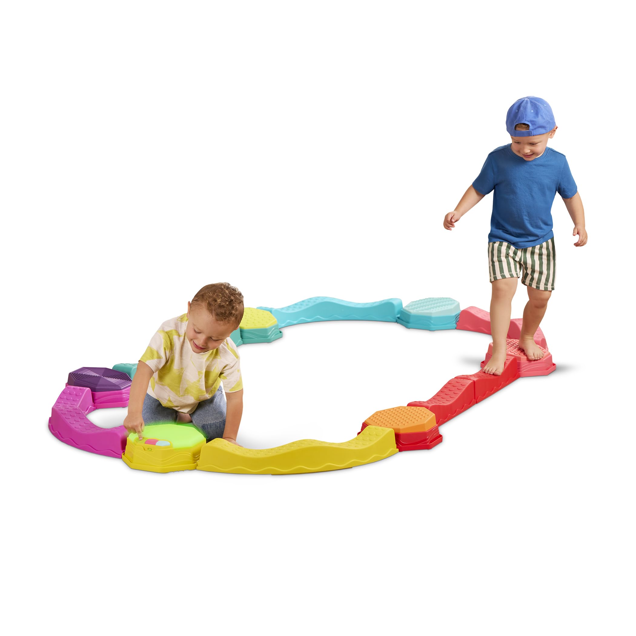 B. toys Balance Beam Set, Musical Wavy Beams & Sensory Stones