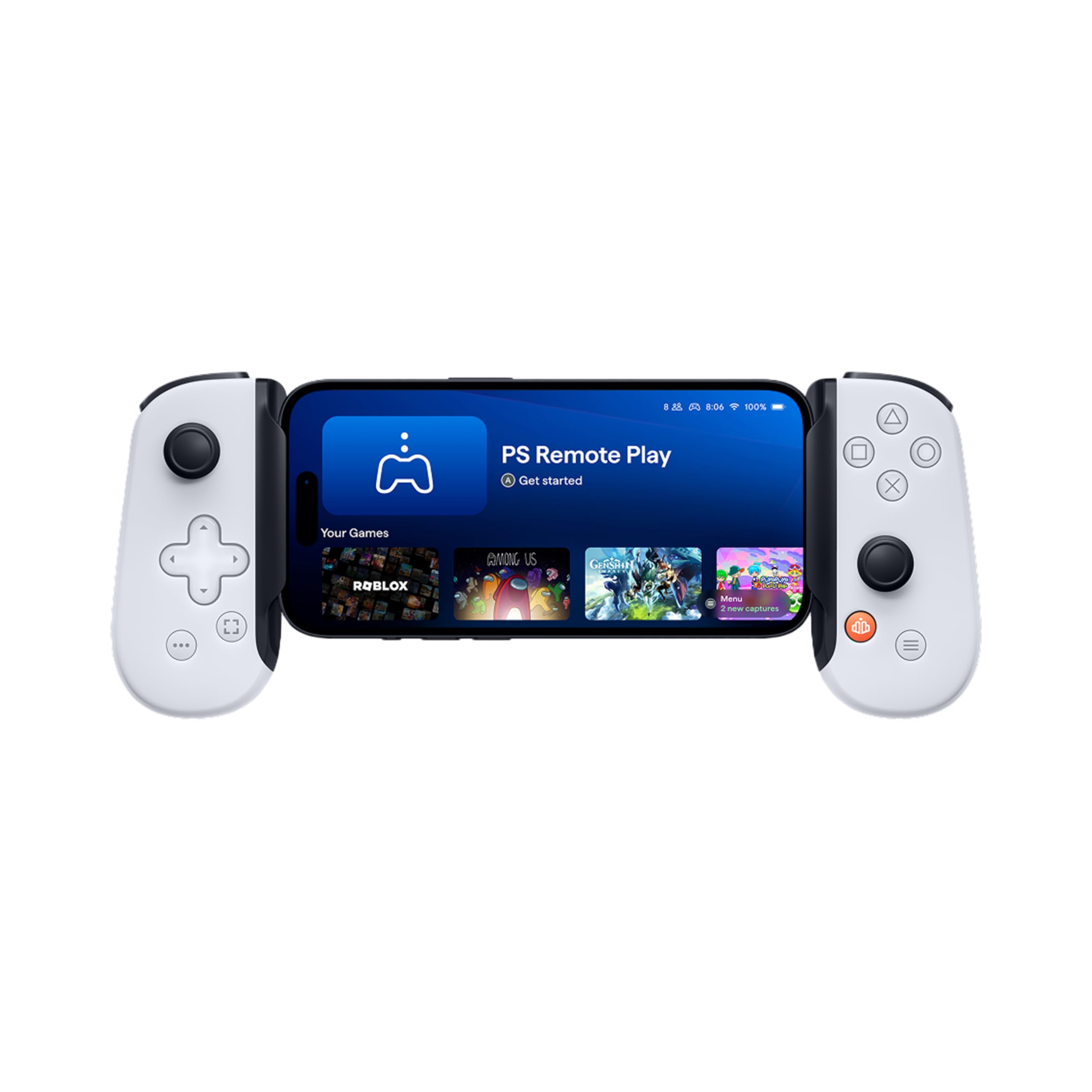 BACKBONE One Mobile Gaming Controller for iPhone (Lightning) - PlayStation Edition - 2nd Gen - Turn Your iPhone into a Gaming Console - Play Xbox, PlayStation & More (3 Months Apple Arcade Included)