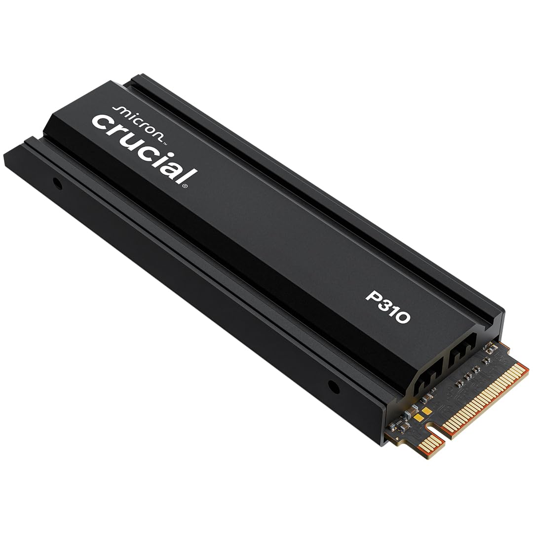 Crucial P310 2280 4TB PCIe Gen4 NVMe Gaming PS5 SSD with Heatsink, Up to 7,100MB/s, PlayStation5, Laptop & Desktop (PC) Compatible, Solid State Drive ? CT4000P310SSD5-01