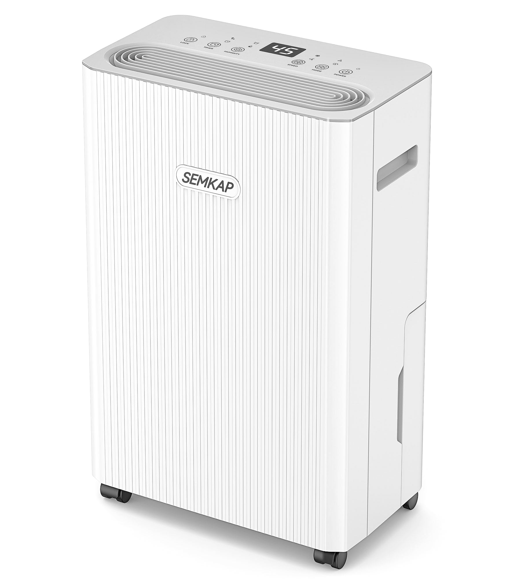 Dehumidifier 2500 sq ft Basement Dehumidifier with Drain Hose, SEMKAP 32 Pint Dehumidifiers for Home Large Room Bathroom Bedroom Low Noise with Compressor
