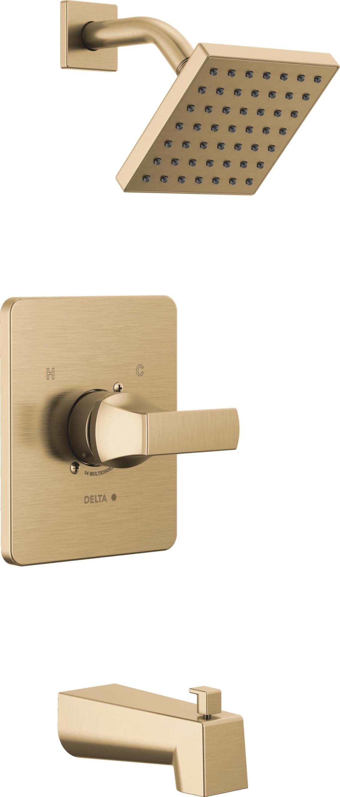 Delta T14437-CZ Velum 14 Series Tub & Shower Trim in Champagne Bronze