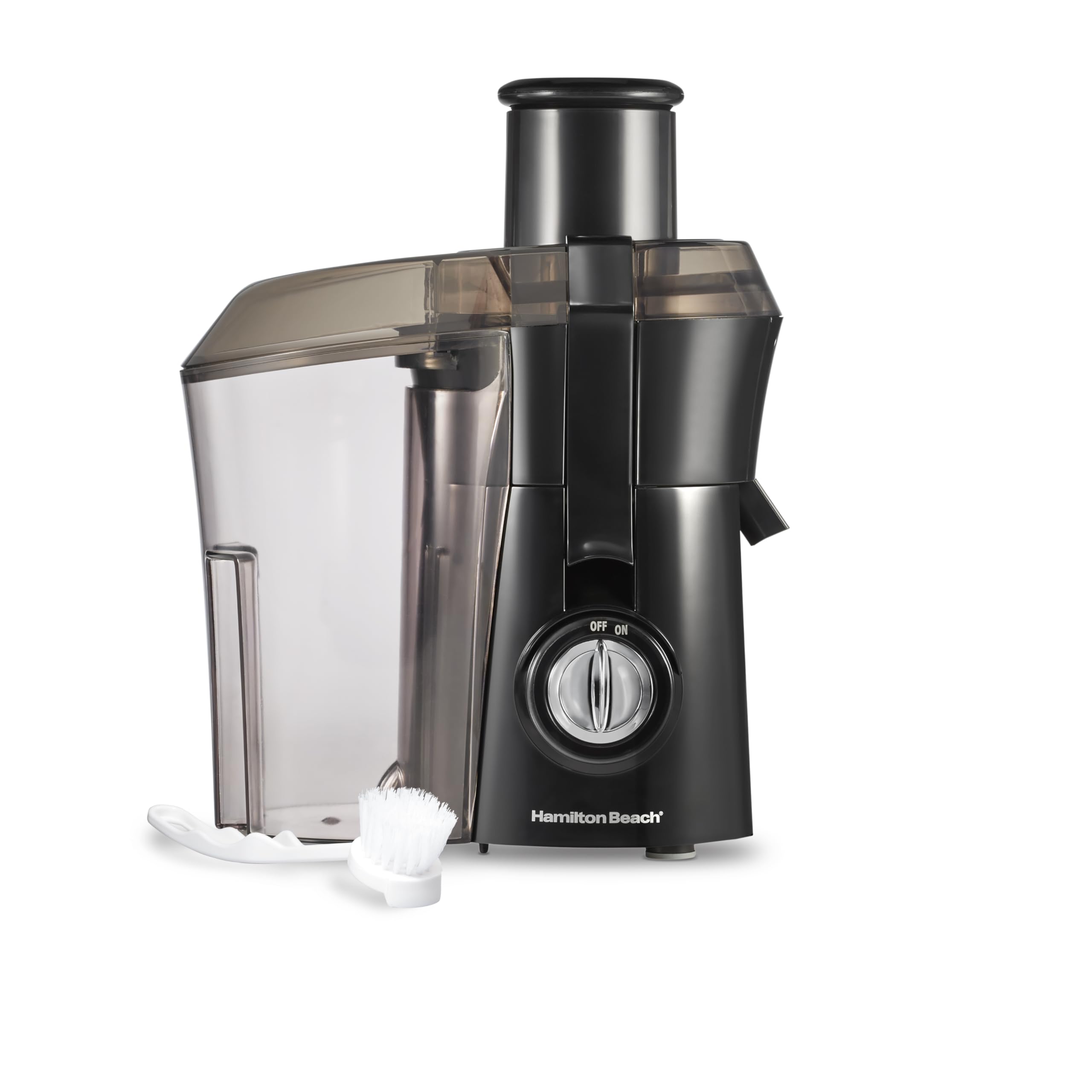 Hamilton Beach Big Mouth 3 inch Feed Chute Juice Extractor for Whole Fruits & Veggies, Easy Clean stainless steel strainer, Centrifugal Extractor, BPA Free, large Pulp bin, 800W, Black, 67601AG