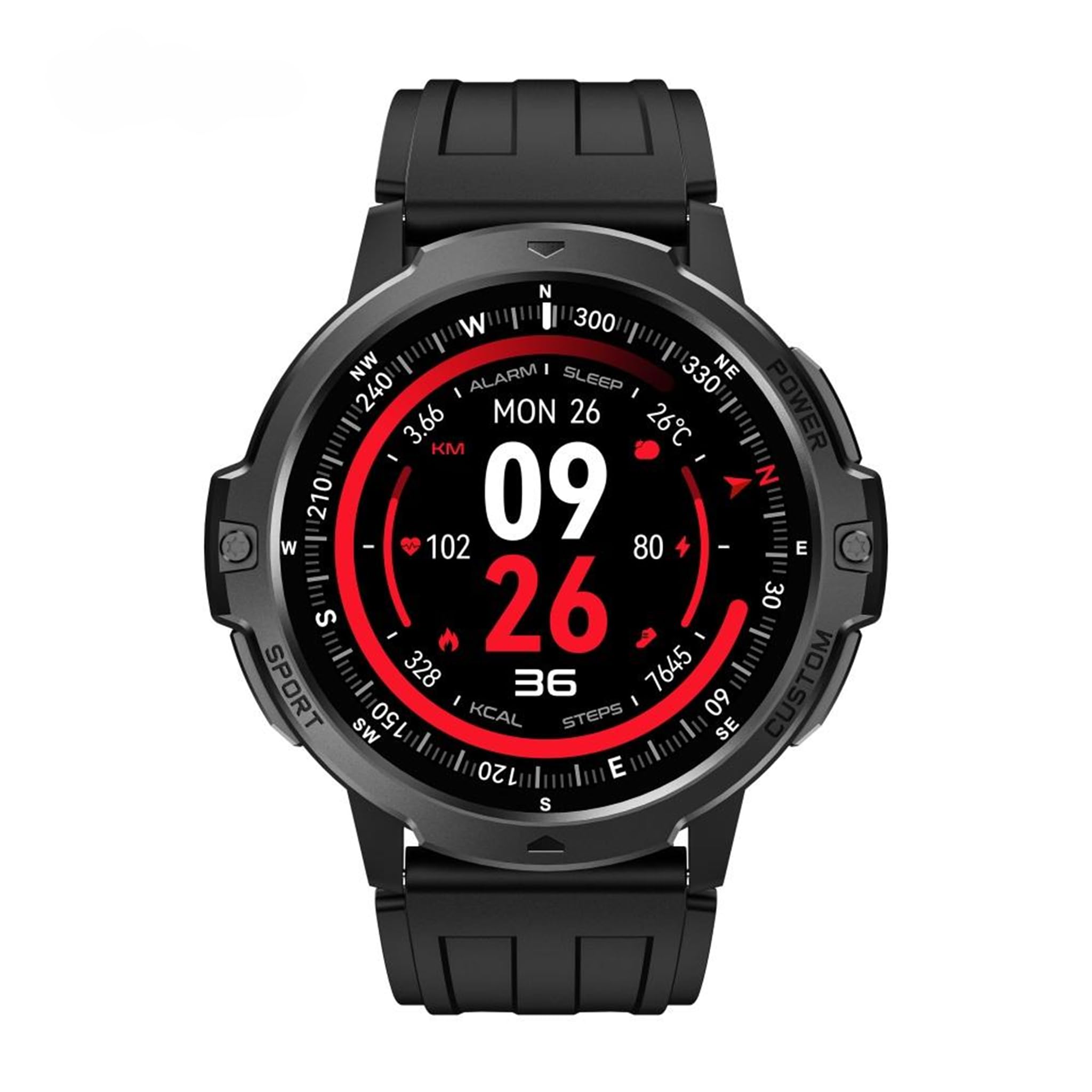 ISPEKTRUM APEX Pro C31 Smartwatch for Men, GPS Fitness Watch Bluetooth Calls Text, VO2 Max, 3ATM Waterproof, Sleep Tracking, Compass, Altimeter, 100+ Sports Modes, iOS & Android