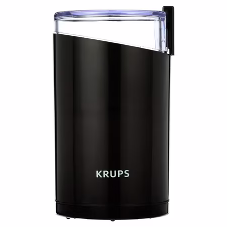 KRUPS Fast Touch Electric Coffee and Spice Grinder With Stainless Steel Blades  Black