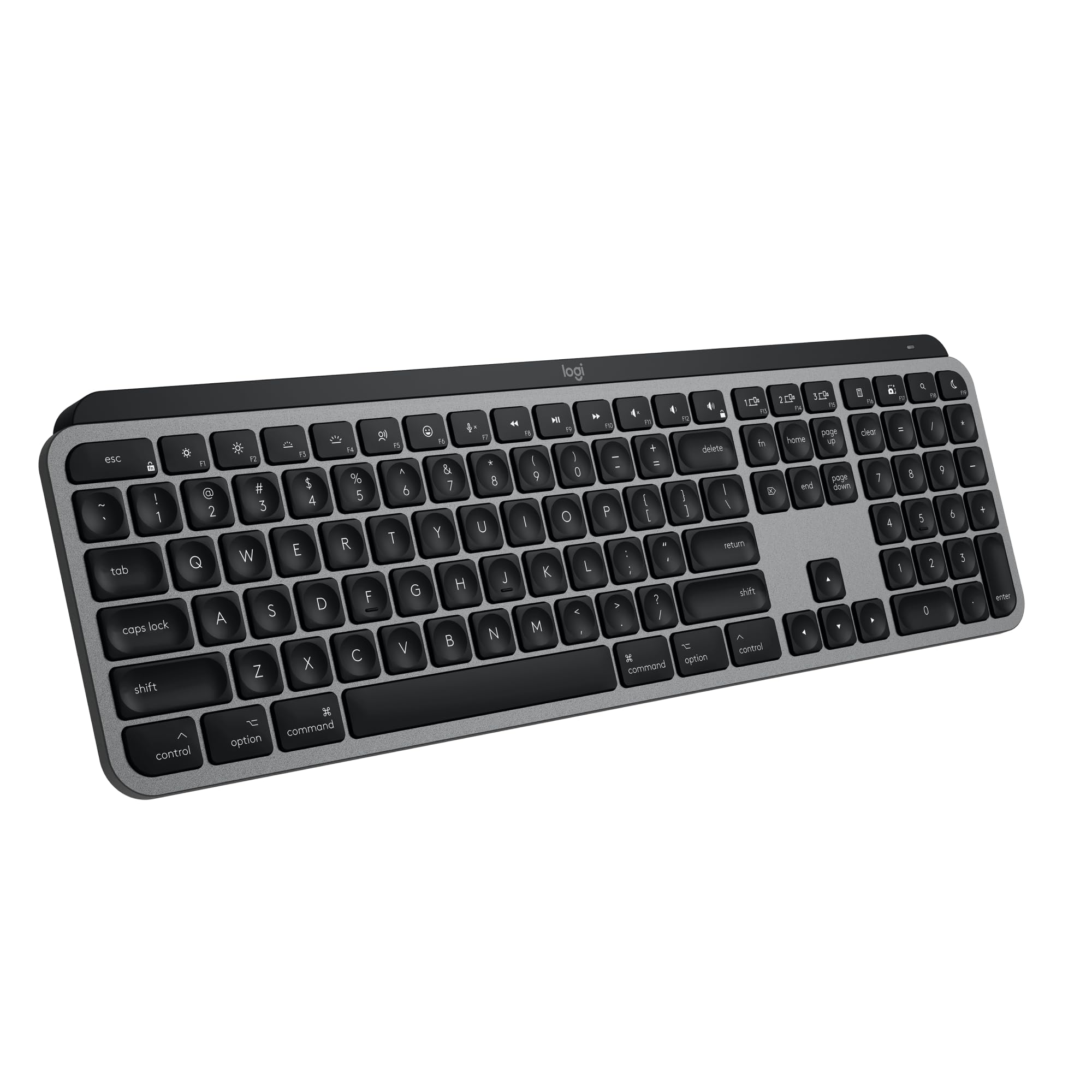 Logitech MX Keys S Mac Wireless Keyboard Fluid Precise - Space Grey