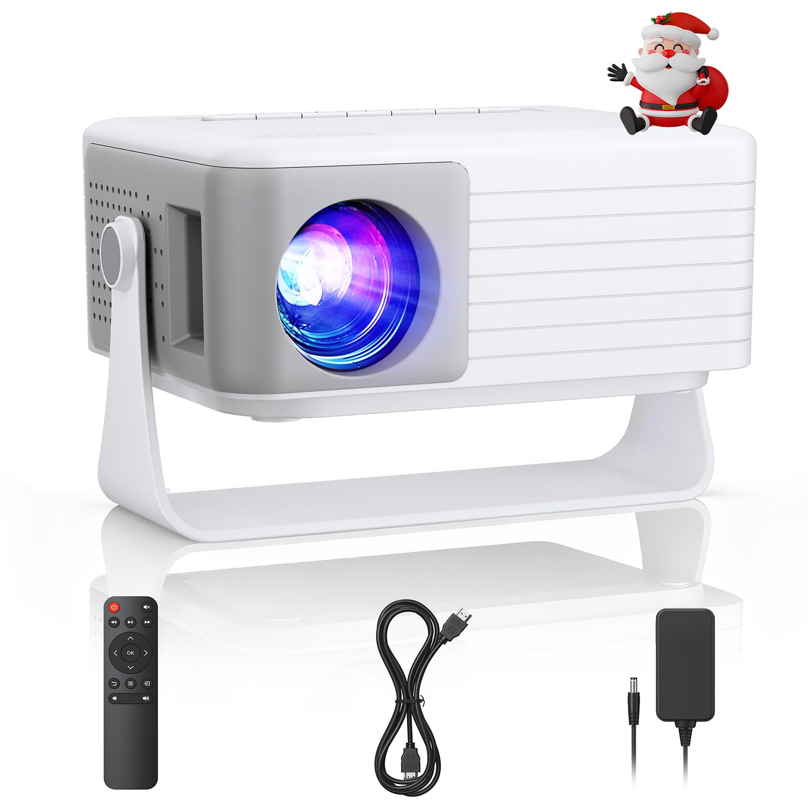 Mini Projector, 1080P Full HD Supported Portable Projector, AKIYO O1 Phone Projector for Home Theater, Movie, Outdoor, Compatible with iOS/Android/HDMI/USB/TV Stick/PC