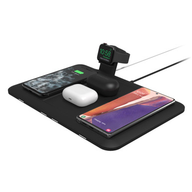 mophie - 4-in-1 Universal Wireless Charging Mat - Black