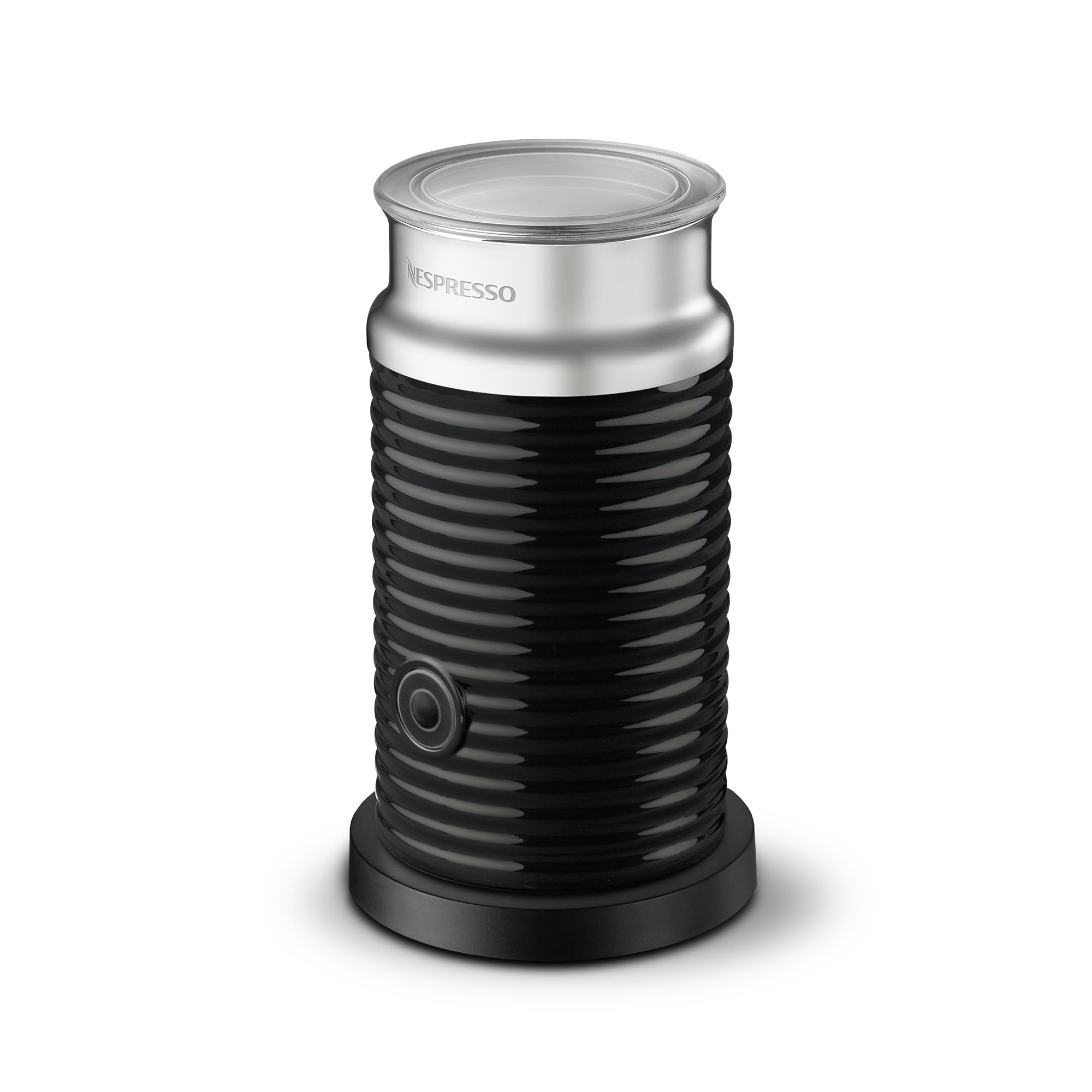 Nespresso Aeroccino 3 Milk Frother - Automatic Hot & Cold Foam Maker for Coffee, Latte, Cappuccino, and Macchiato - Black