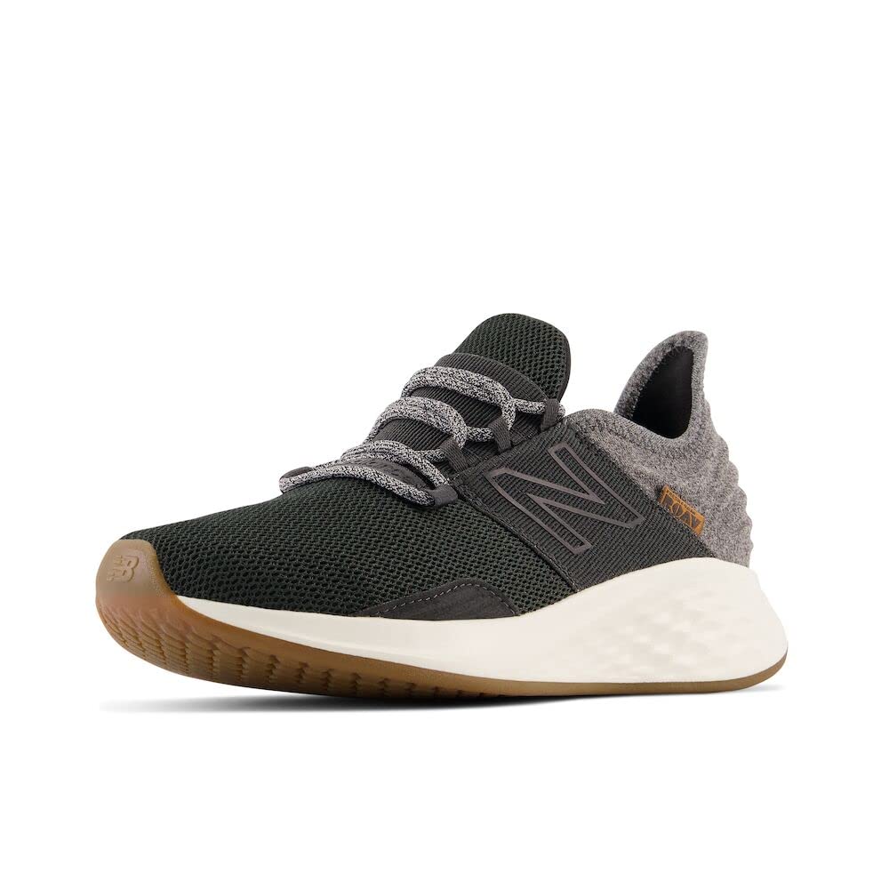 New Balance Men's Fresh Foam Roav V1 Running Shoe, Blacktop/Gum, 10 M