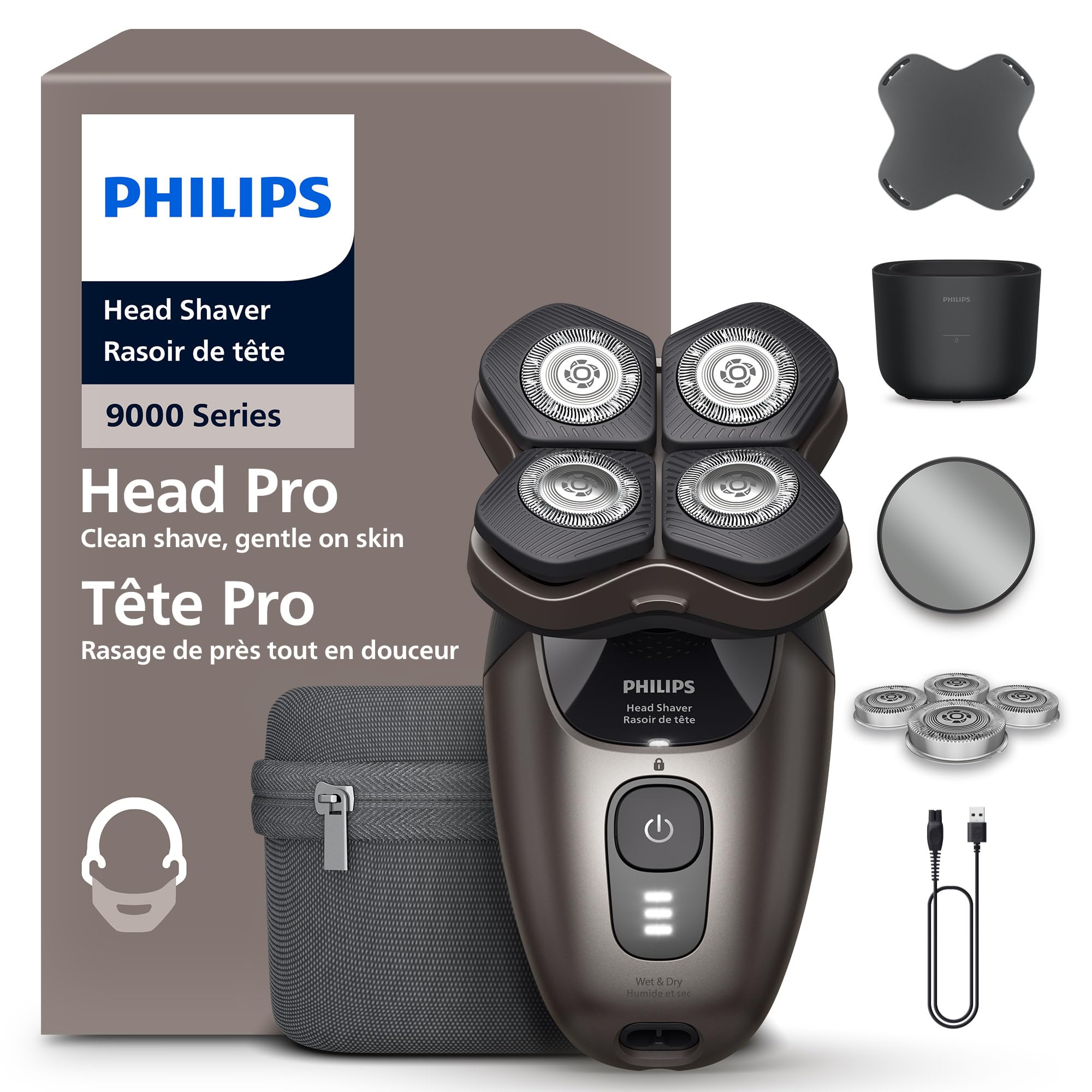 Philips Head Shaver Pro 9000 Series, Electric Shaver