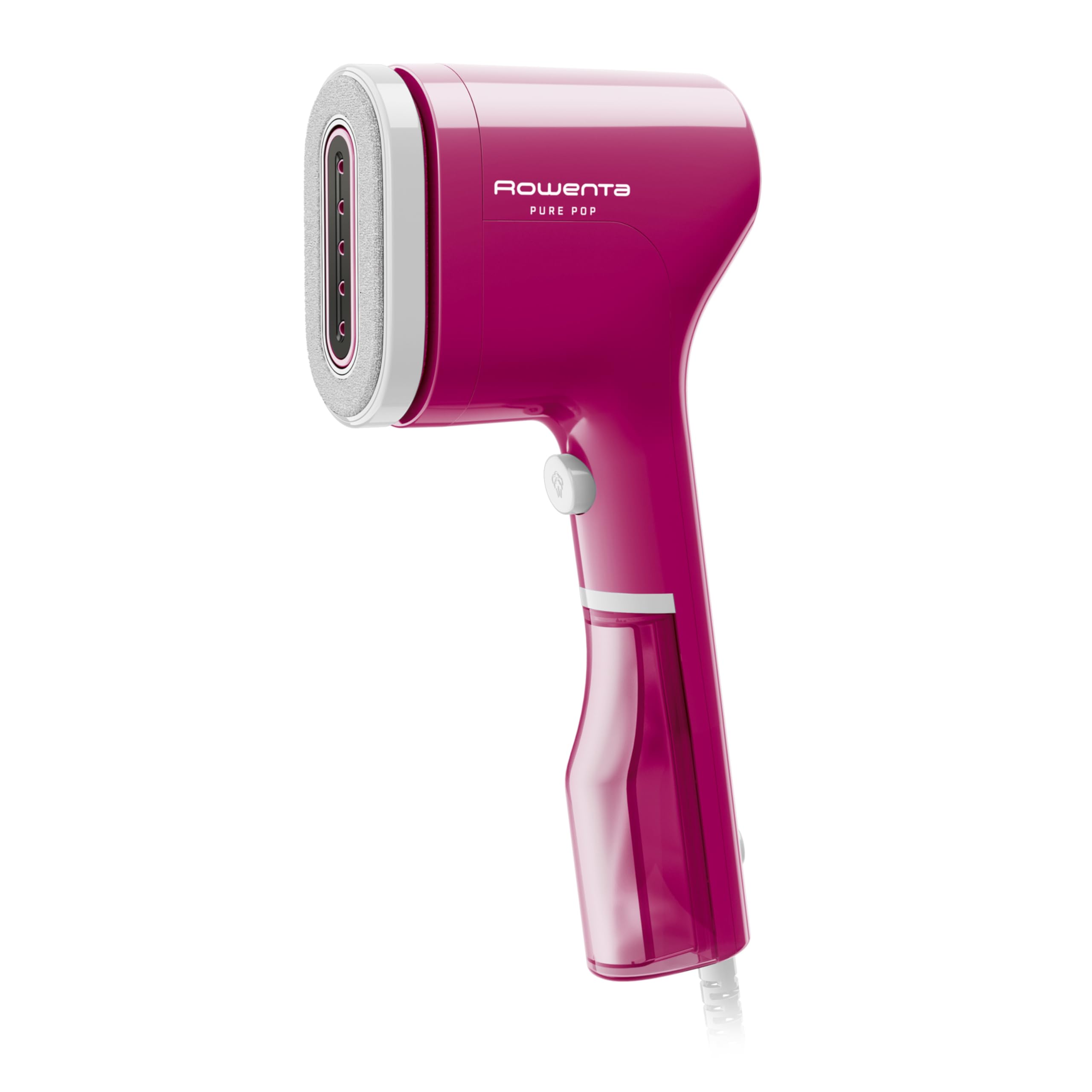 Rowenta, Steamer for Clothes, PurePop Handheld Steamer, 1.5Lbs, 15 Second Heatup, 2.3 Oz Capacity, 1150 Watts, Ironing, Pink Clothes Steamer, Vacation Essentials, Travel Must Have, DR2023