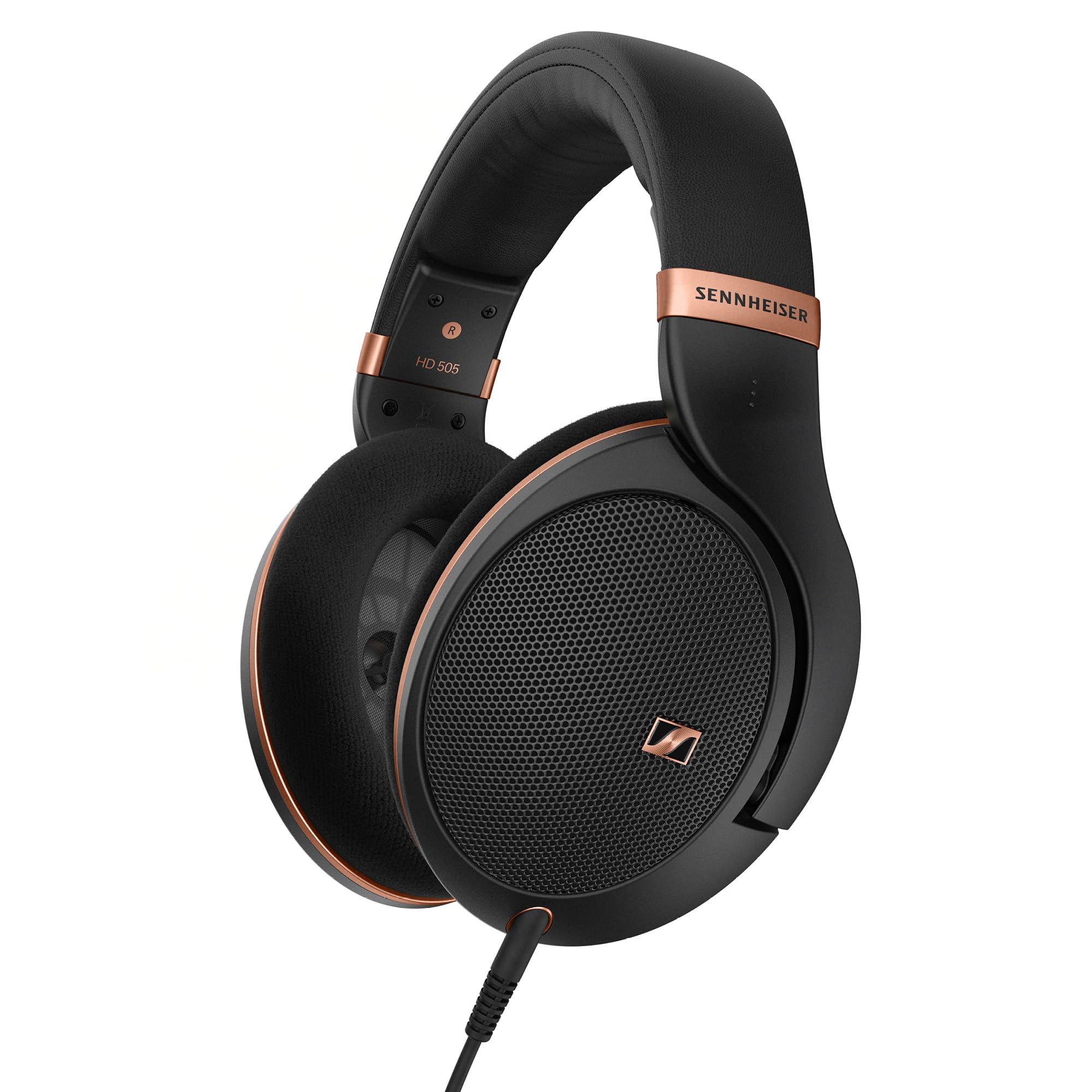 Sennheiser HD 505 - Wired, Over-Ear, with Transparent Sound and Controlled Bass, Enhanced Wearing Comfort, for Music, Work, Gaming, Copper Edition