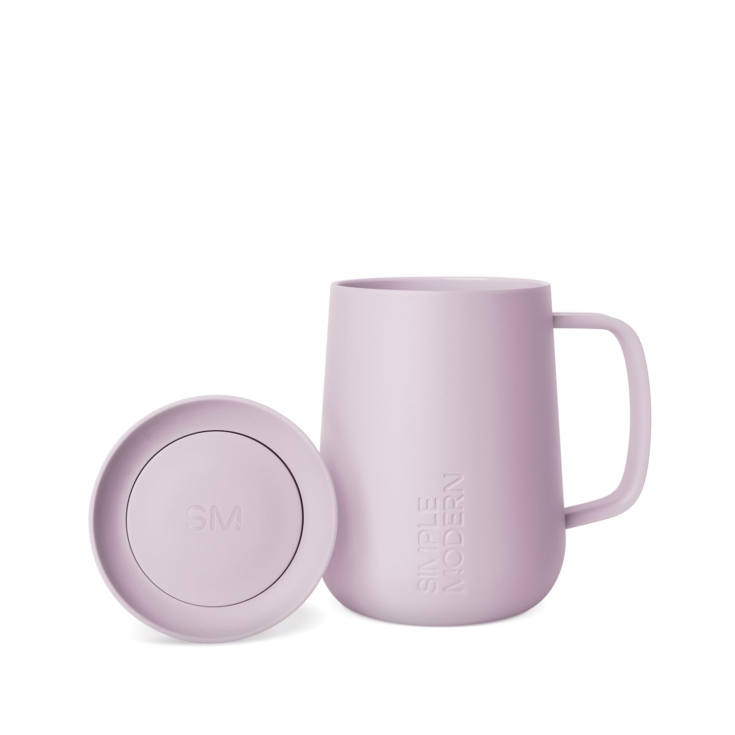 Simple Modern Travel Coffee Mug with Handle  Insulated Stainless Steel Coffee Tumbler Tea Cup  Gifts for Women & Men  Voyager Collection  12oz  Lavender Mist