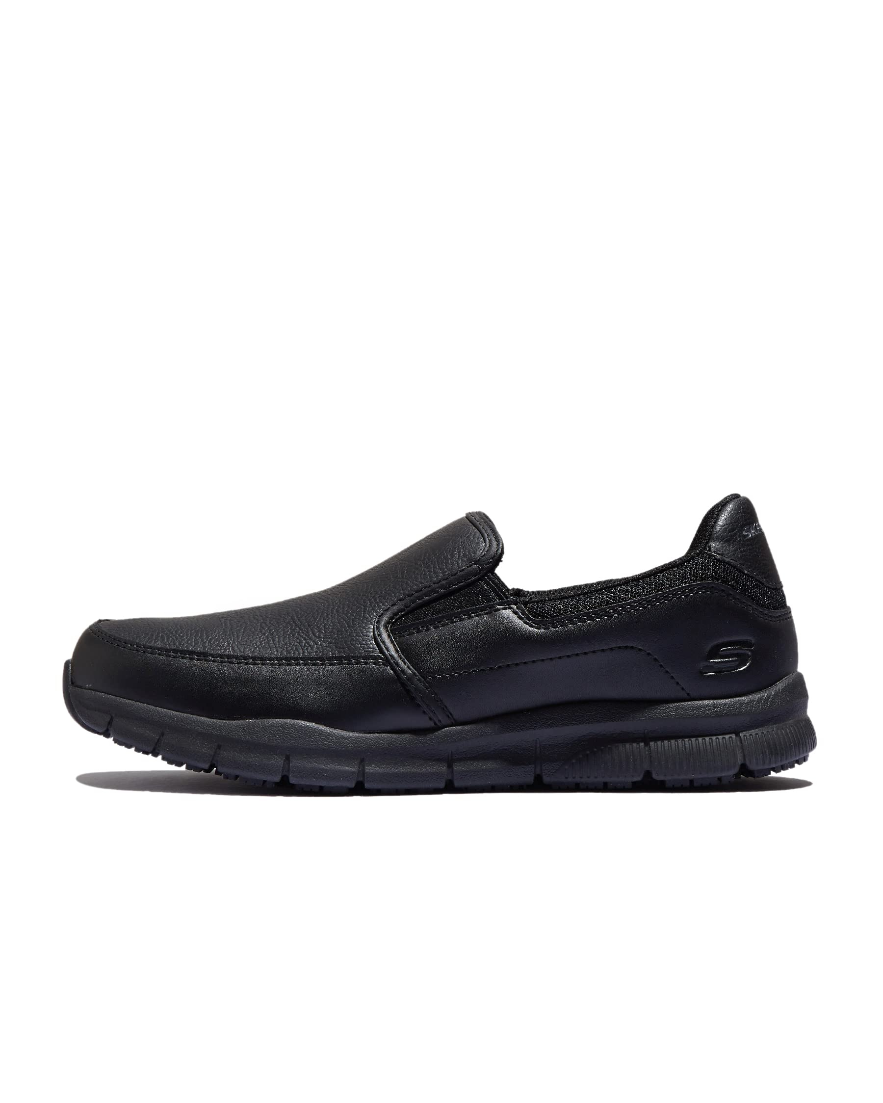 Skechers mens Nampa- Groton Health Care Food Service, Black, 9.5 US