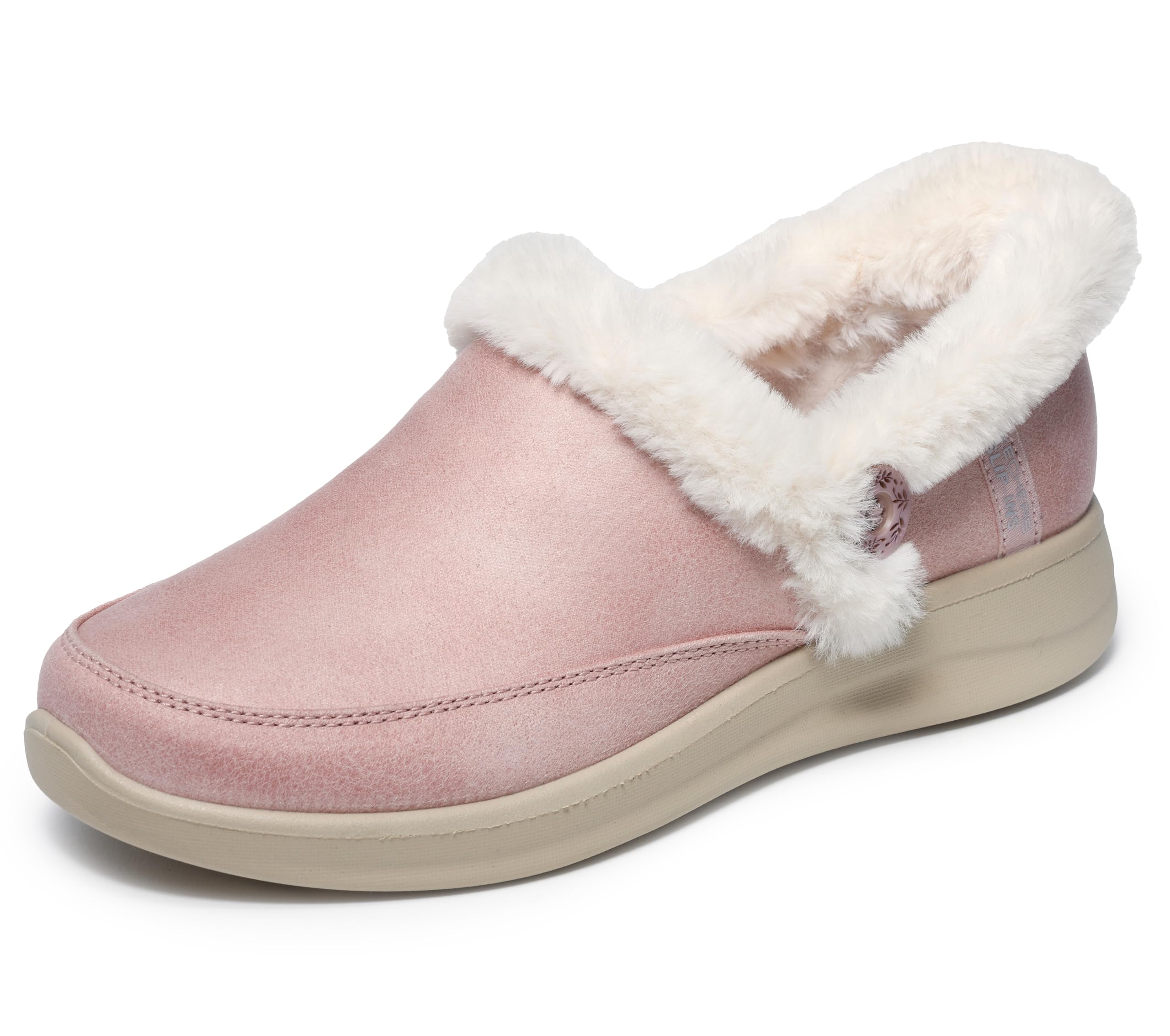 Skechers Women's Cozy Escape-Hands Free Slip-ins Slipper, Blush, 7