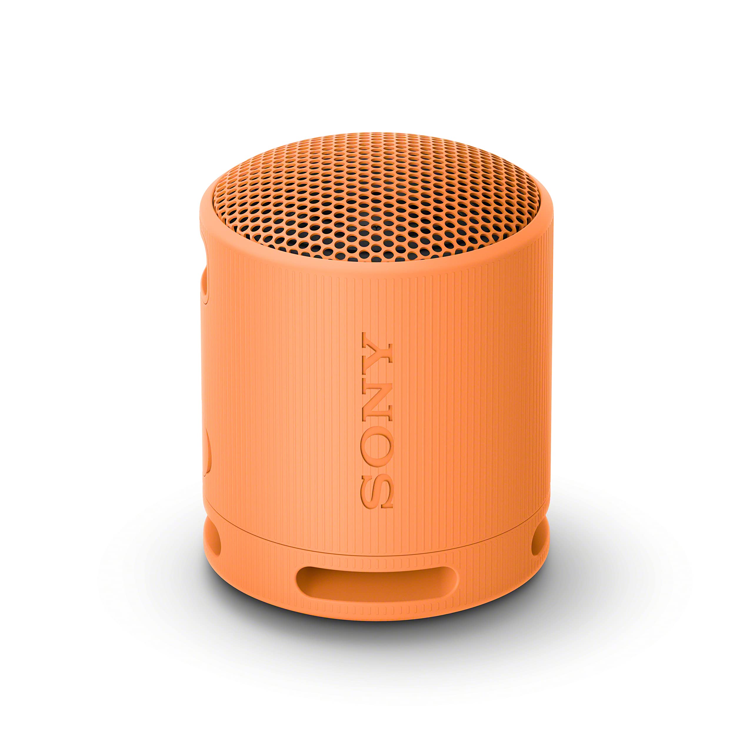 Sony SRS-XB100 Wireless Bluetooth Portable Lightweight Super-Compact Travel Speaker, Extra-Durable IP67 Waterproof & Dustproof, 16 Hour Battery, Versatile Strap, and Hands-Free Calling, Orange New (Re