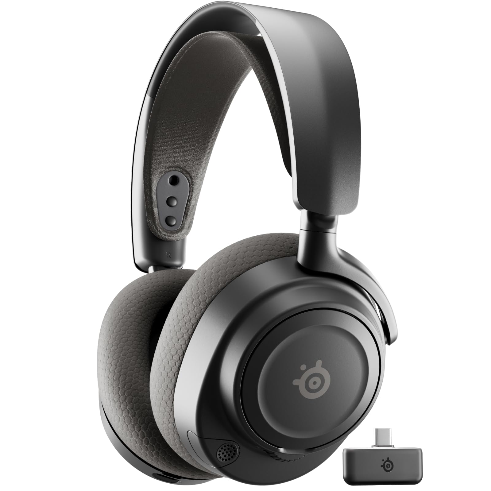 SteelSeries Arctis Nova 7X Wireless Gen 2 Gaming Headset - Real-Time App Control, 50+ HR Play, Neodymium Drivers, Mix 2.4GHz/Bluetooth, Xbox, PC, PS5/PS4, Switch 1/2, Mobile - Black