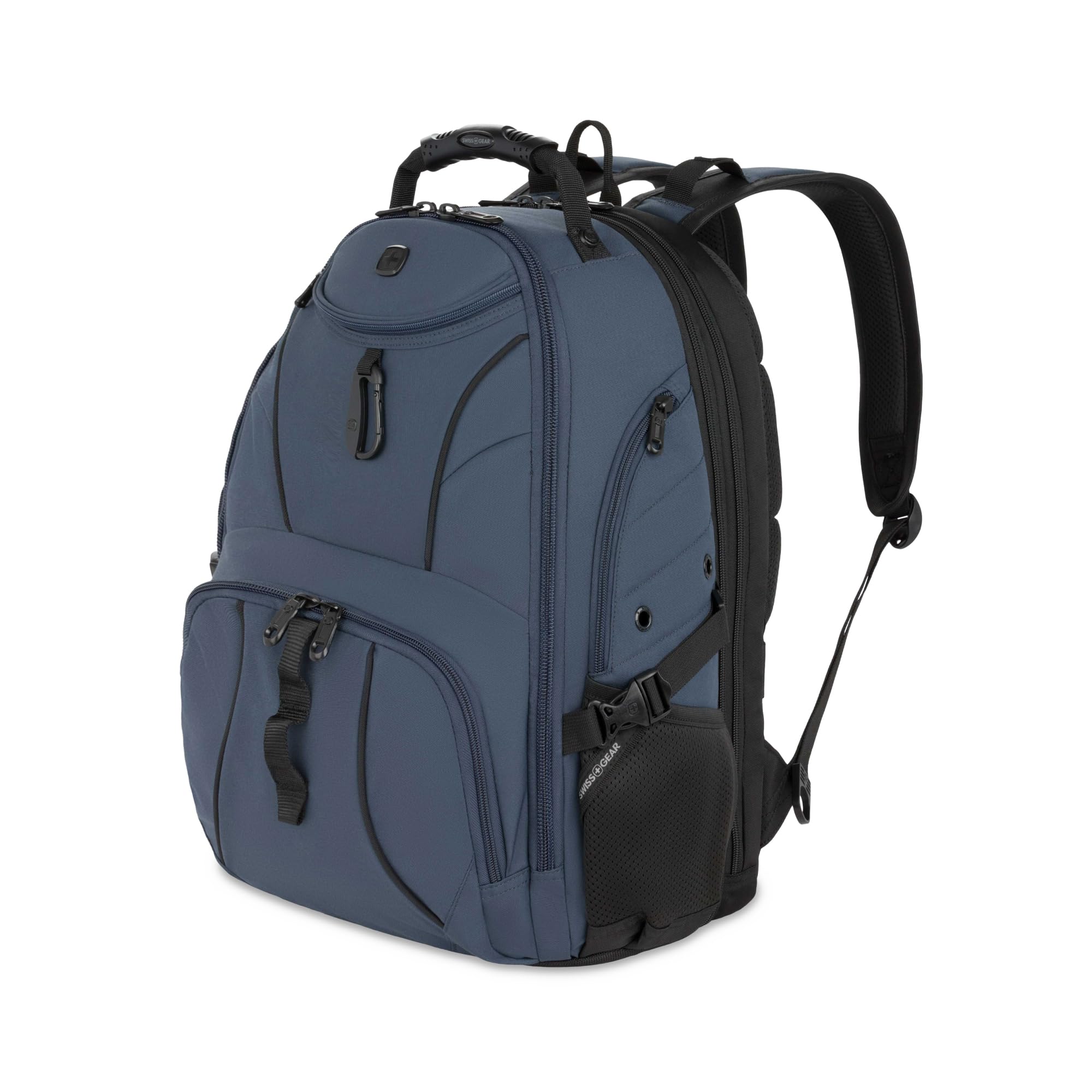 SWISSGEAR 1900 ScanSmart TSA Laptop Backpack Fits 17 Inch Laptop with RFID Protection and Tablet Pocket, Blueberry, 19-Inch